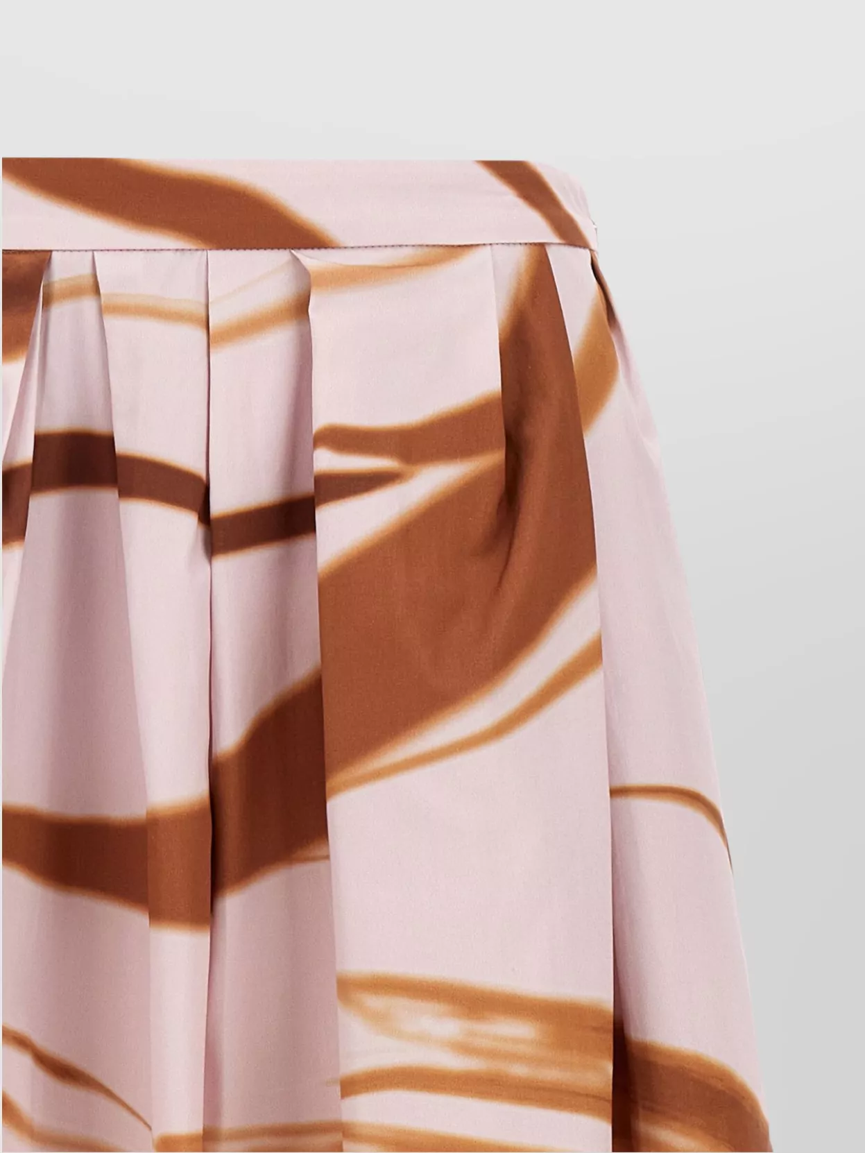 Dries Van Noten Printed Gathered Cotton Midi Skirt