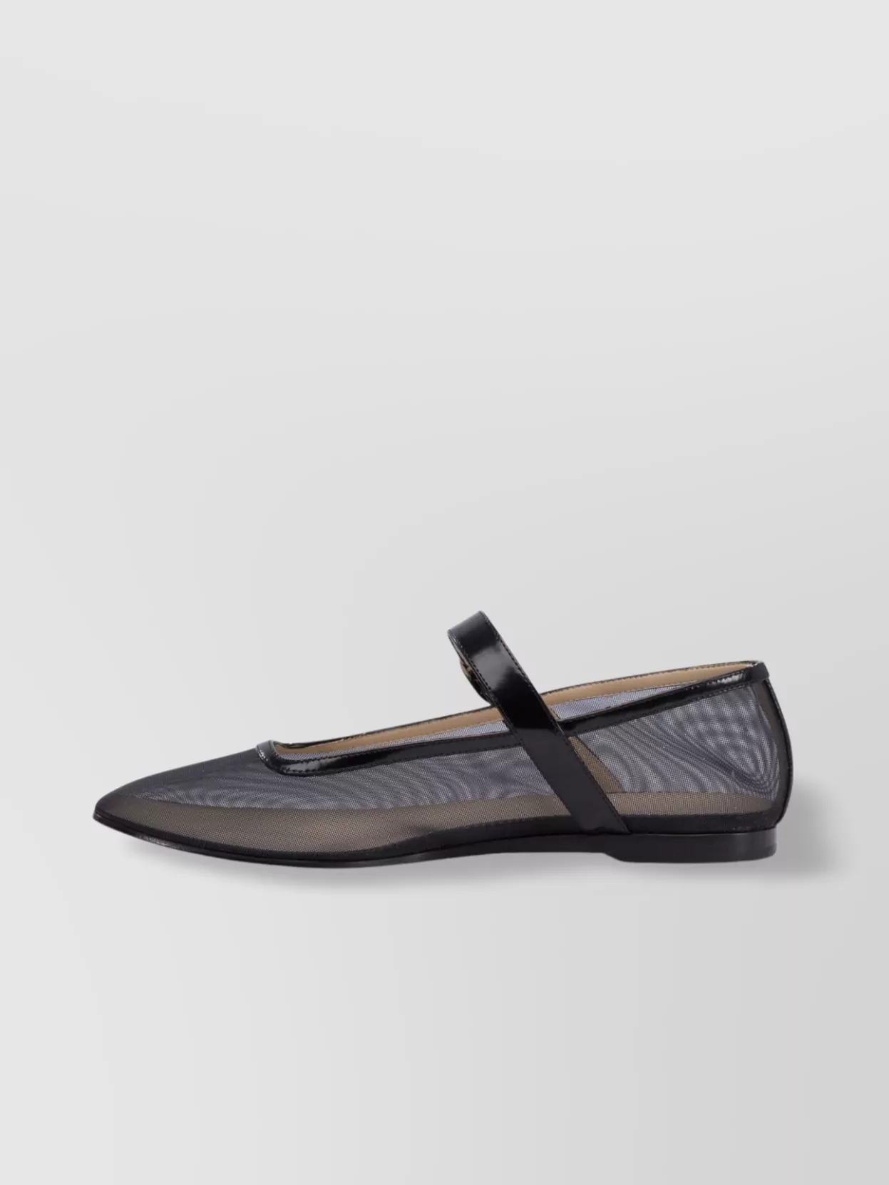 Le Monde Beryl Pointed Toe Mesh Ballerina Shoes