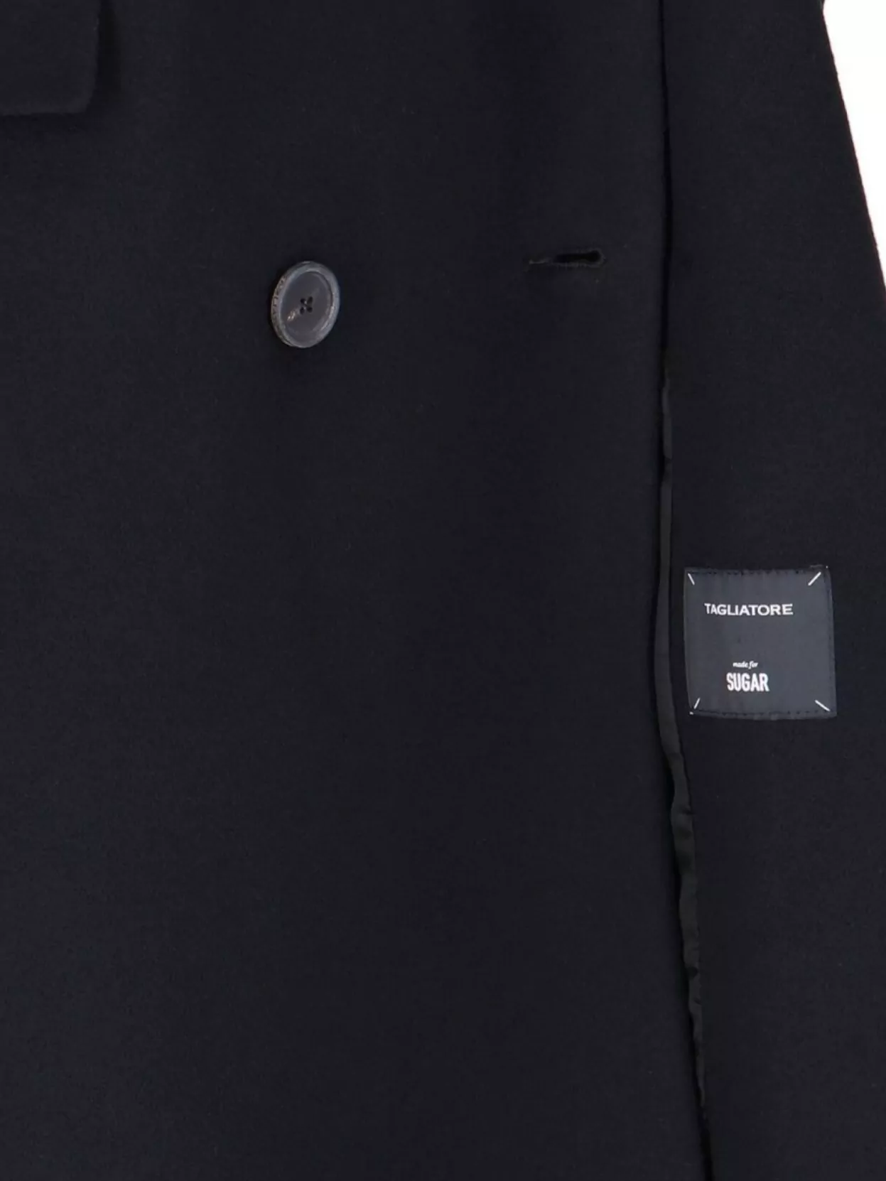 Tagliatore Lapel Long Button Flap Jacket