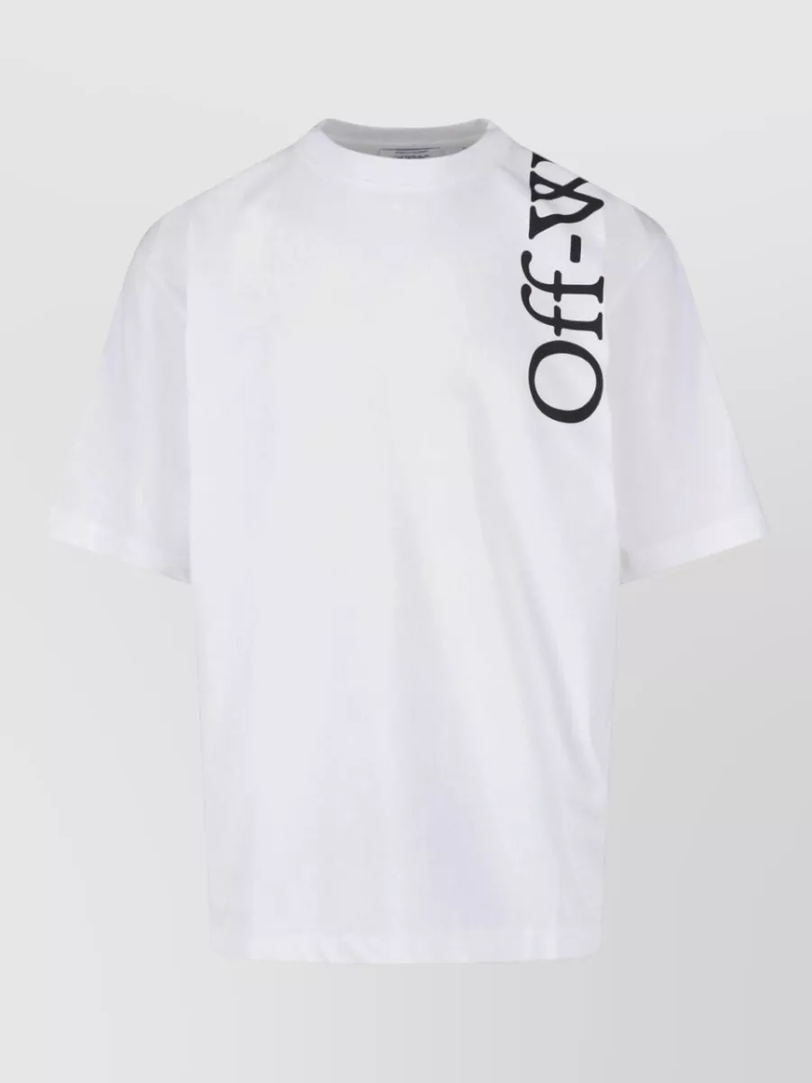 Off-White cotton logo print short sleeve t-shirt