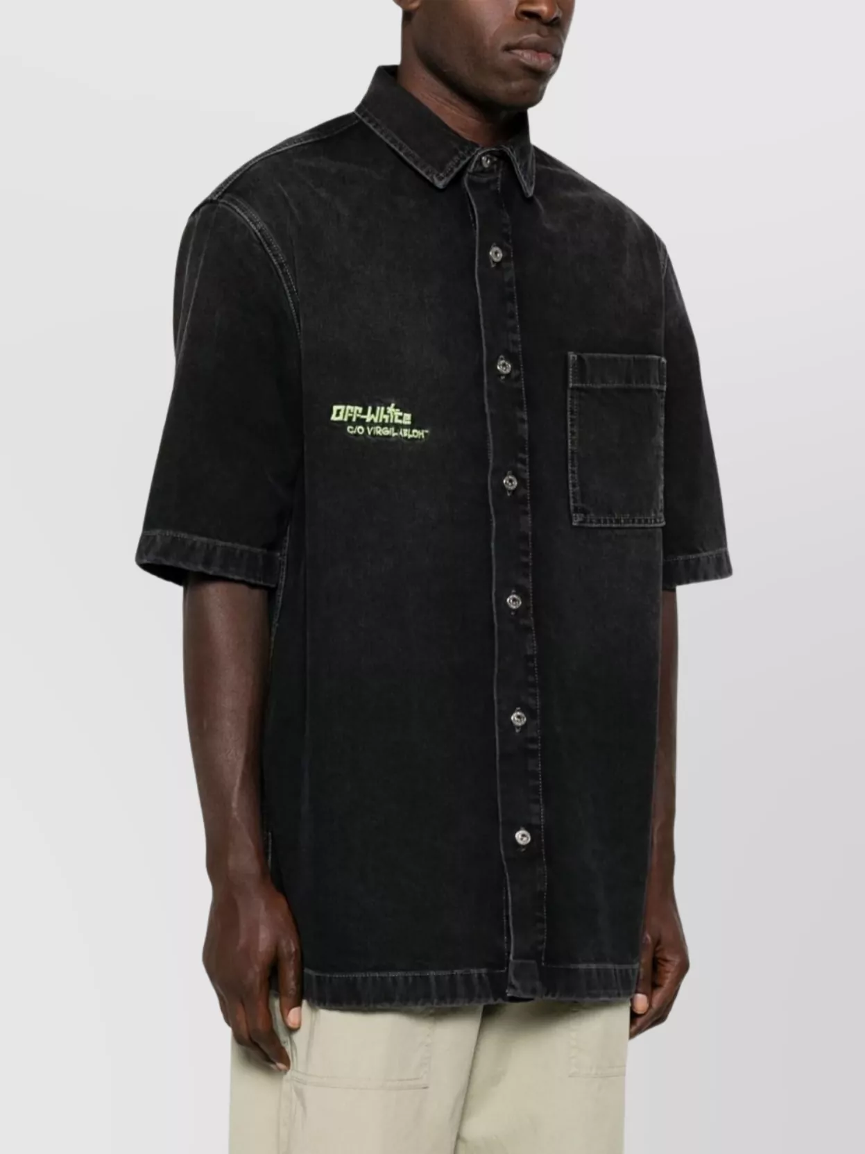 Off-White Vintage Arrow Bowling Shirt