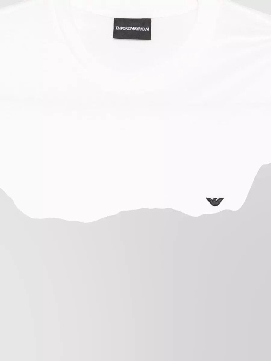 Emporio Armani Cotton Blend Crew Neck Short Sleeve T-Shirt