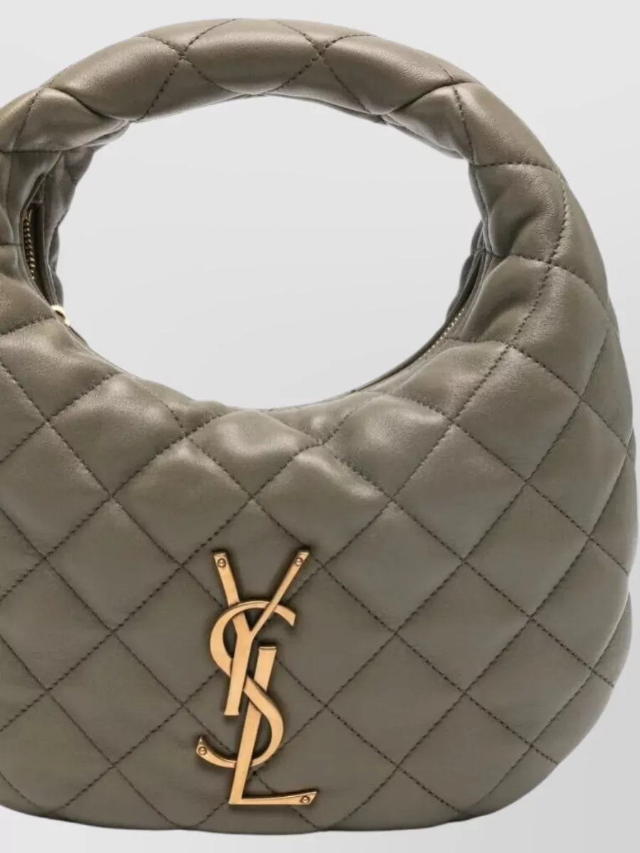Saint Laurent Icarino Baby Lamb Leather Quilted Tote Bag