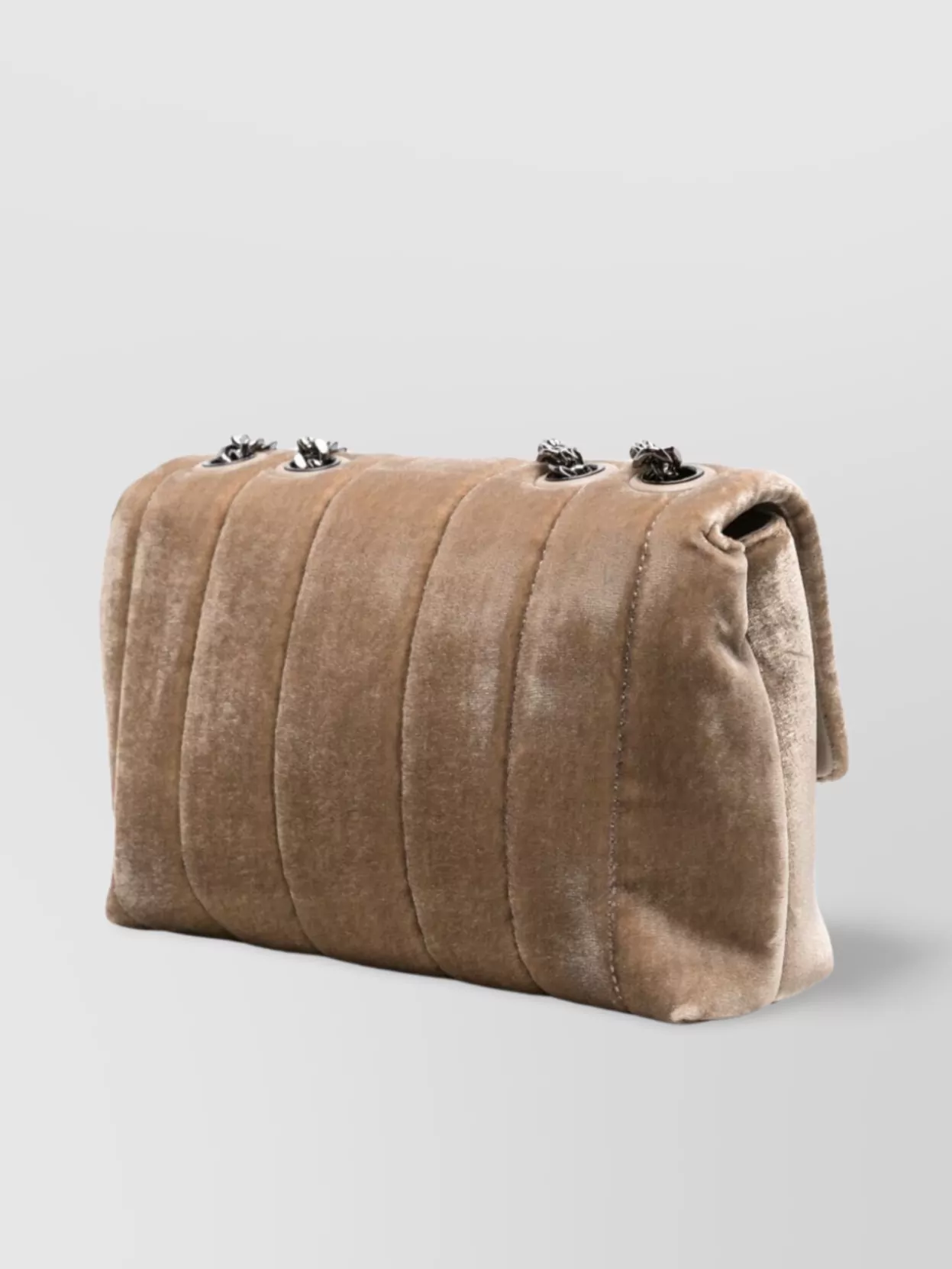 Tory Burch Quilted Velvet Chain Strap Shoulder Bag