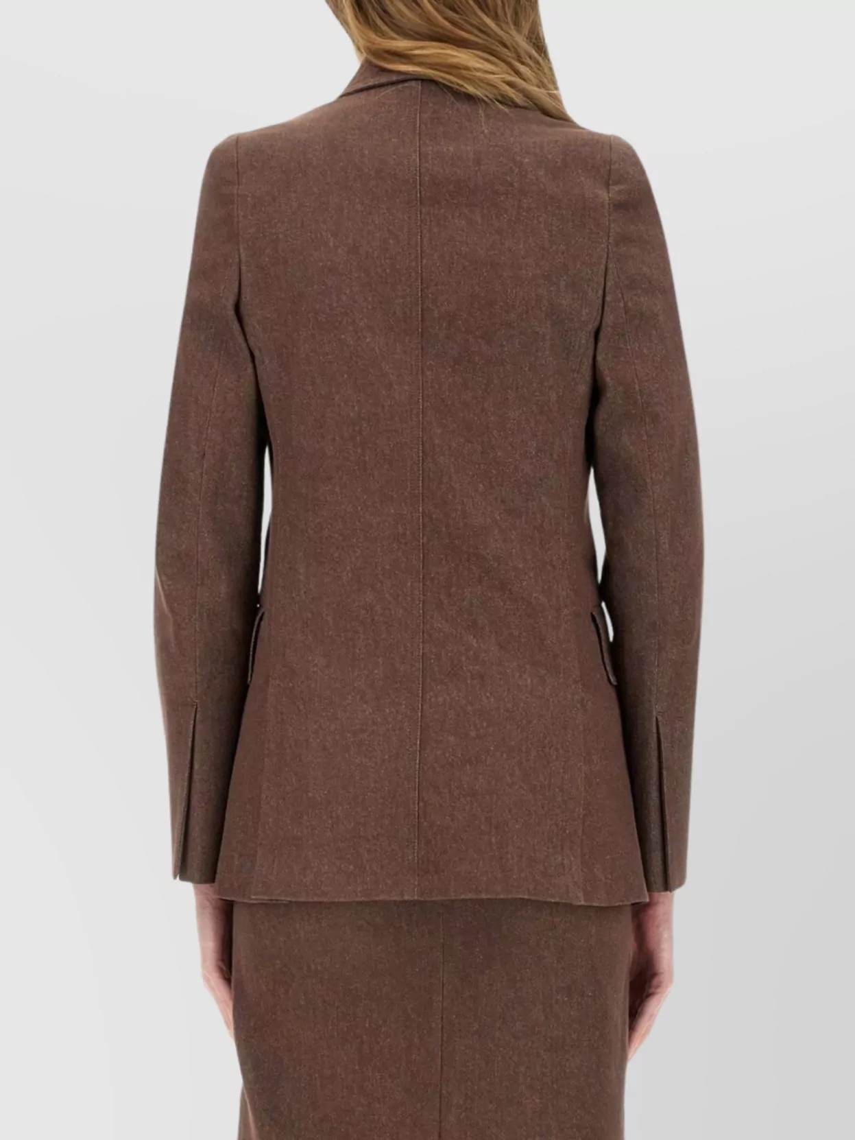 Max Mara Single Breasted Jacket With Notch Lapel And Flap Pockets