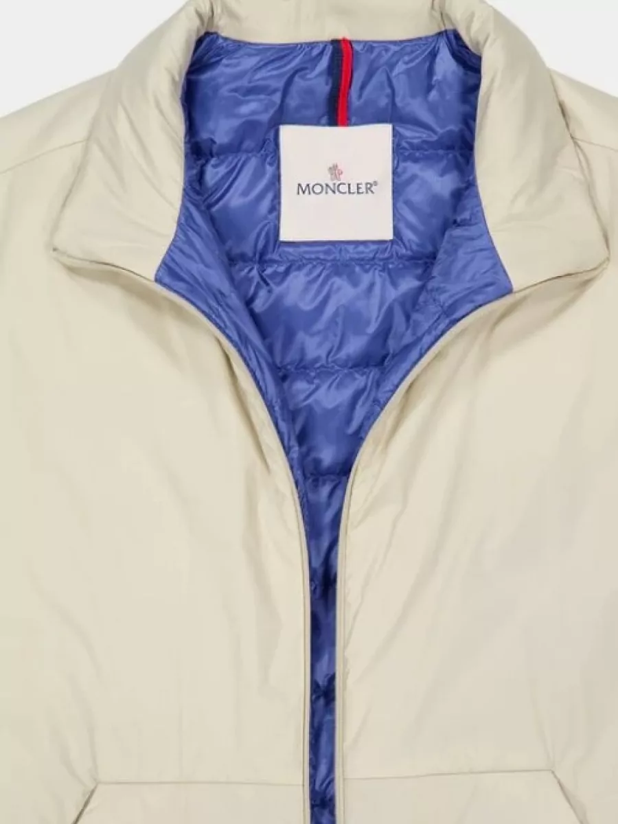 Moncler High Collar Jacket Front And Arm Pockets