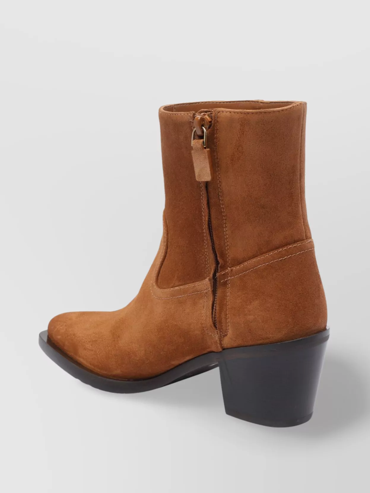 Shop Stuart Weitzman Suede Block Heel Ankle Boots