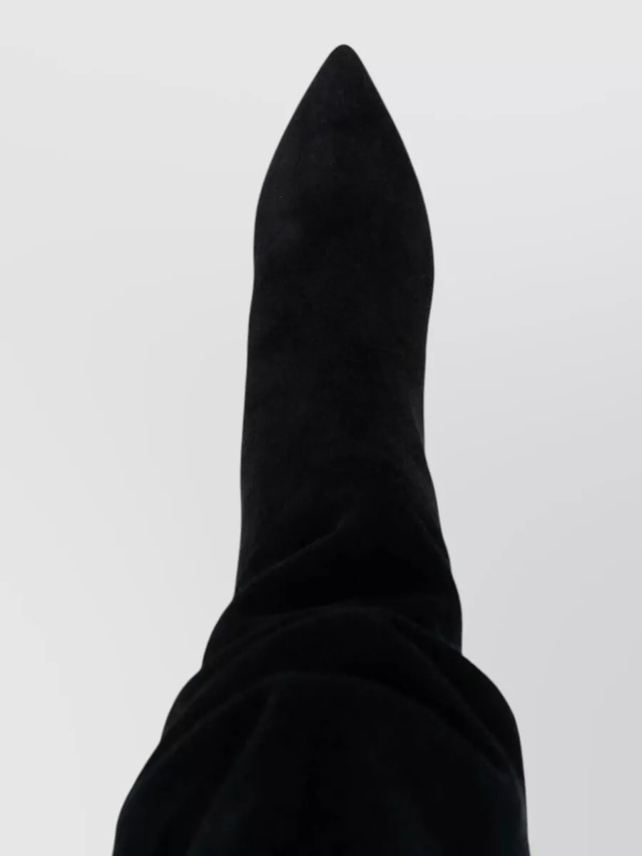 Paris Texas Slouch Boot Pointed Toe Kitten Heel