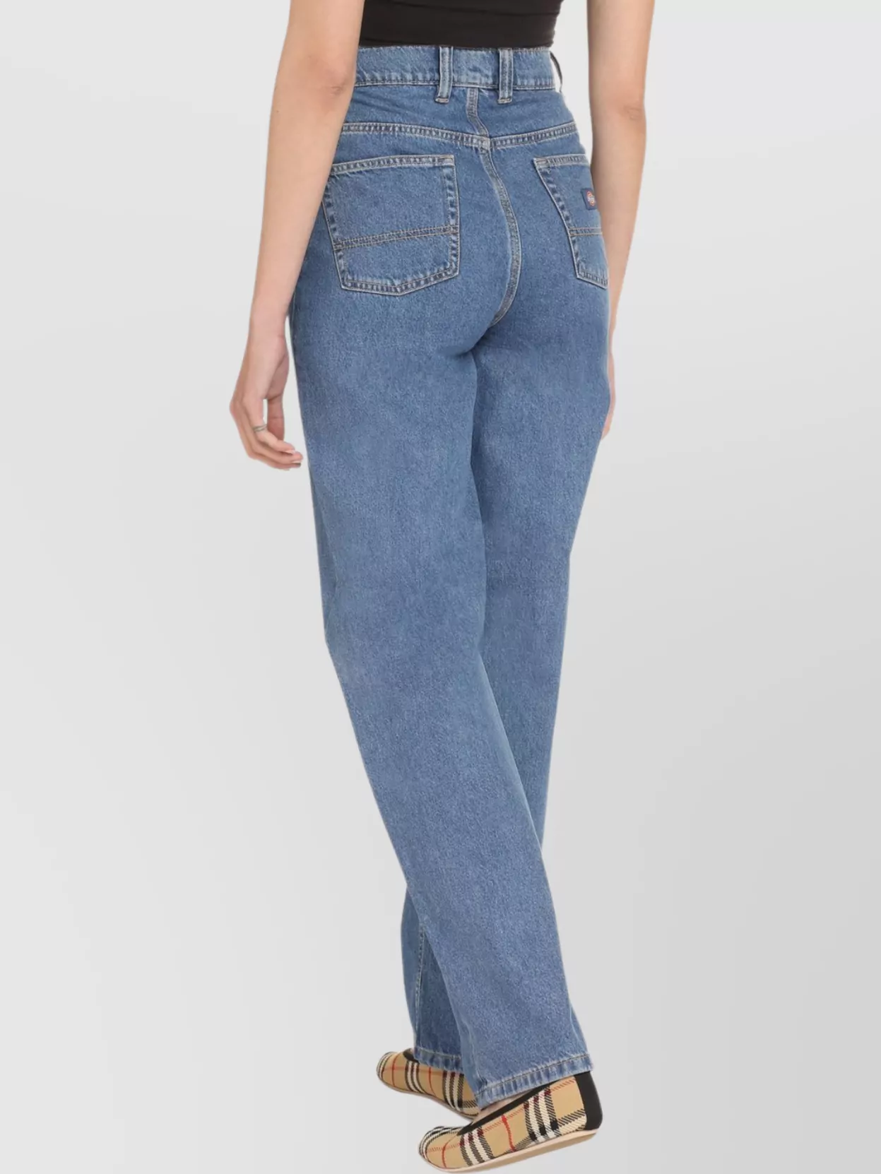Dickies Regular Jeans With Back Patch Pockets