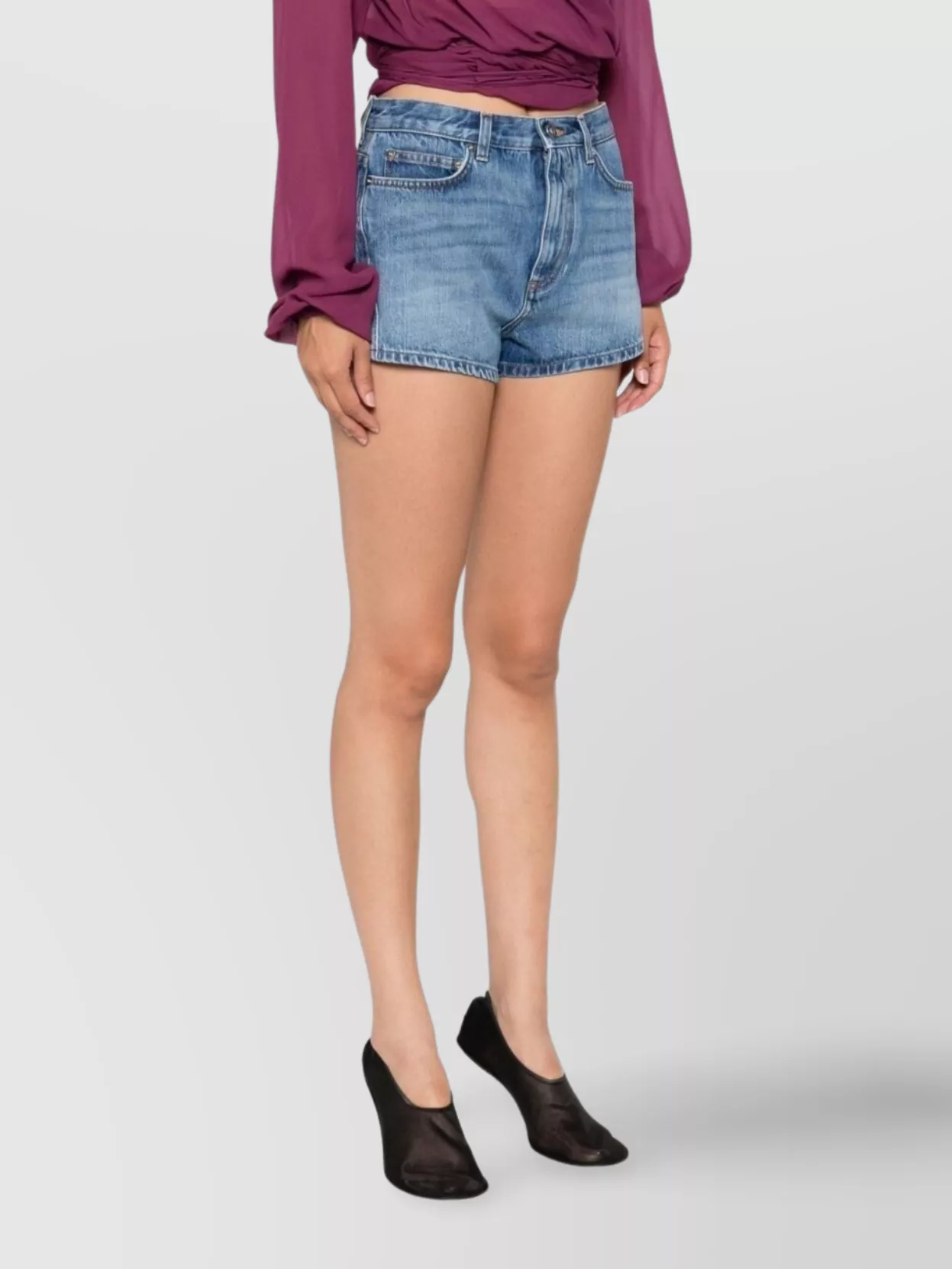 Givenchy Denim Shorts Belt Loops