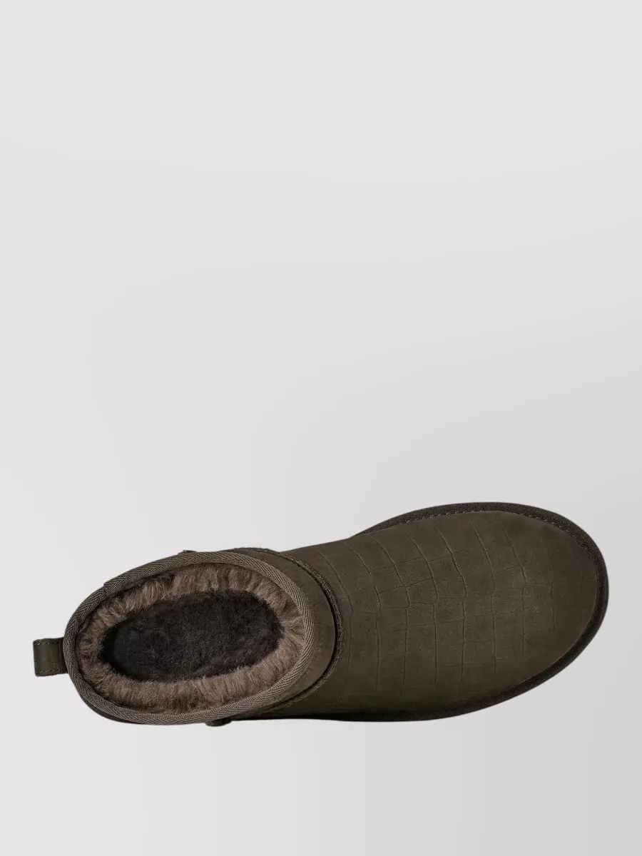 Ugg Leather Classic Ultra Mini Ankle Boots