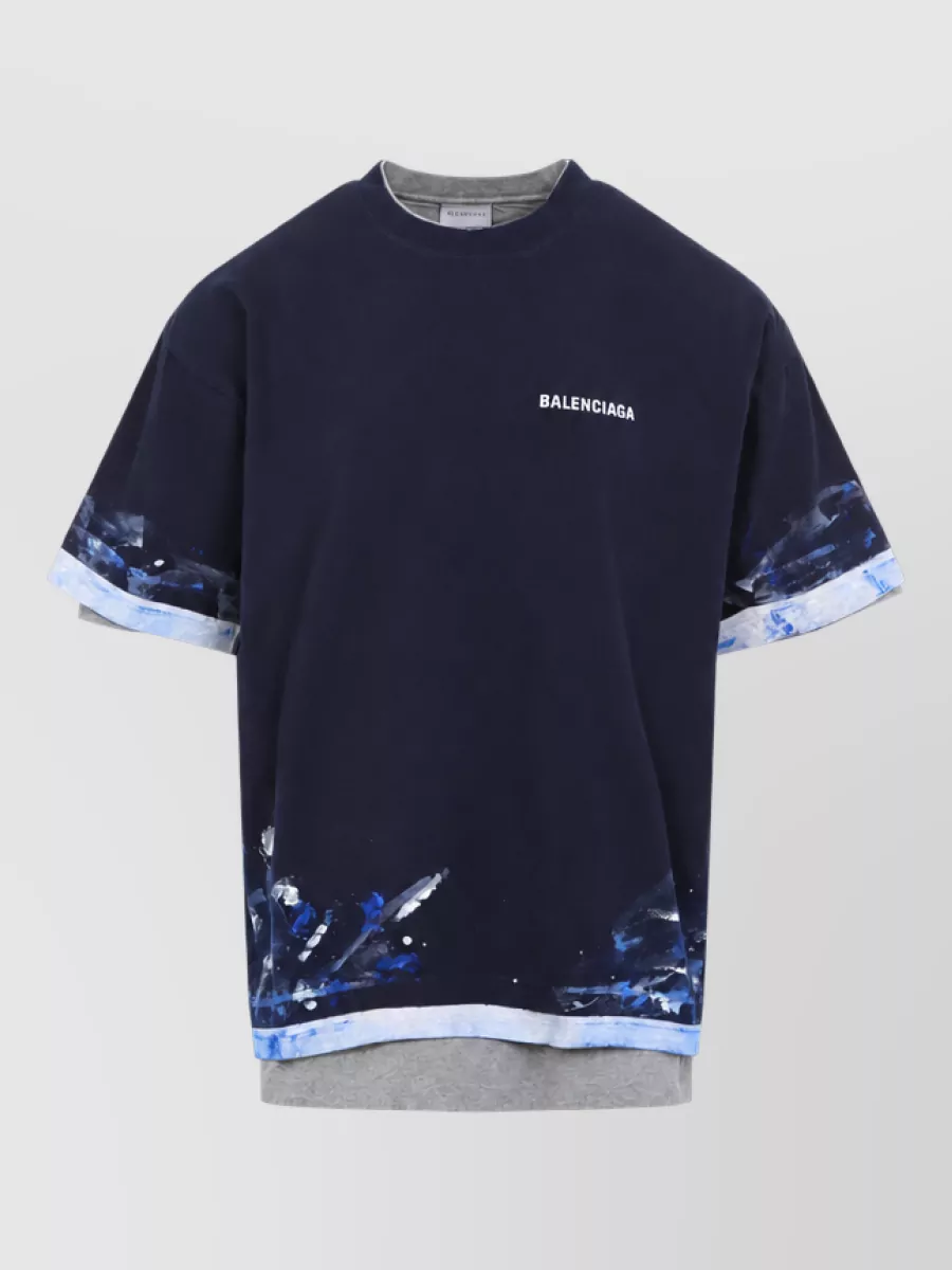 Balenciaga Cotton Oversized Layered T-Shirt