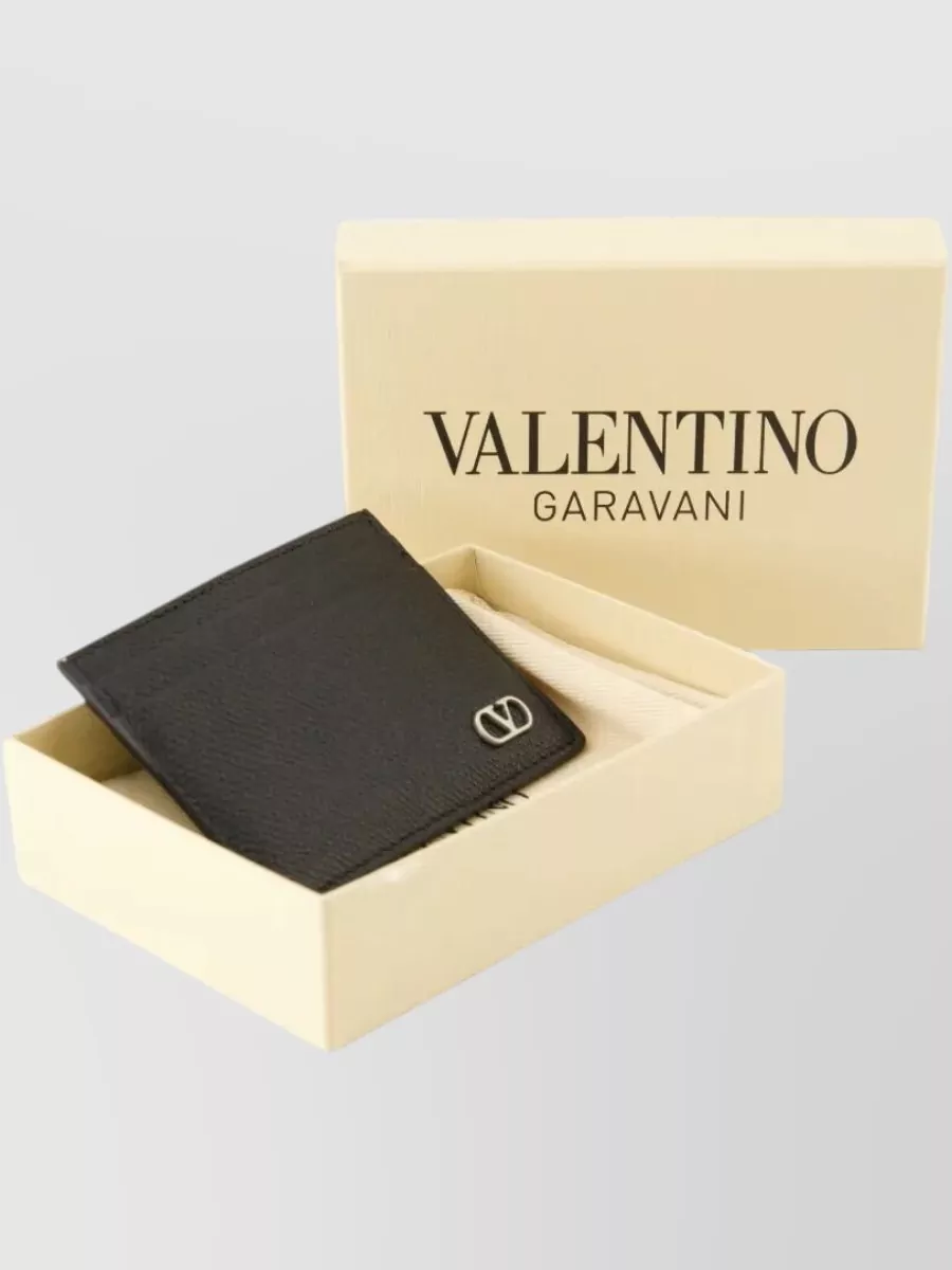 Valentino Garavani V Logo Card Holder Compact Design