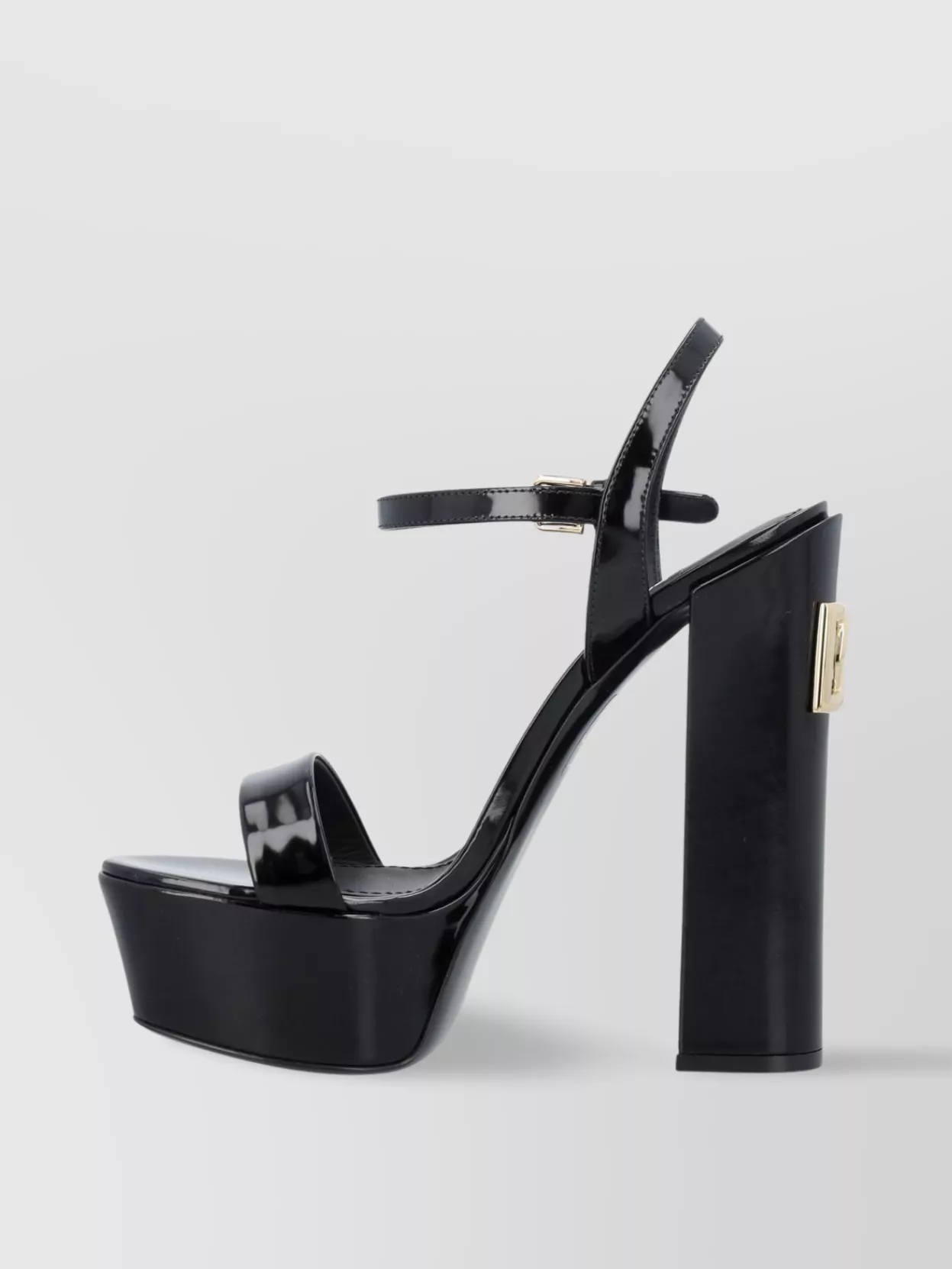 Dolce&Gabbana Keira Patent Platform Sandals