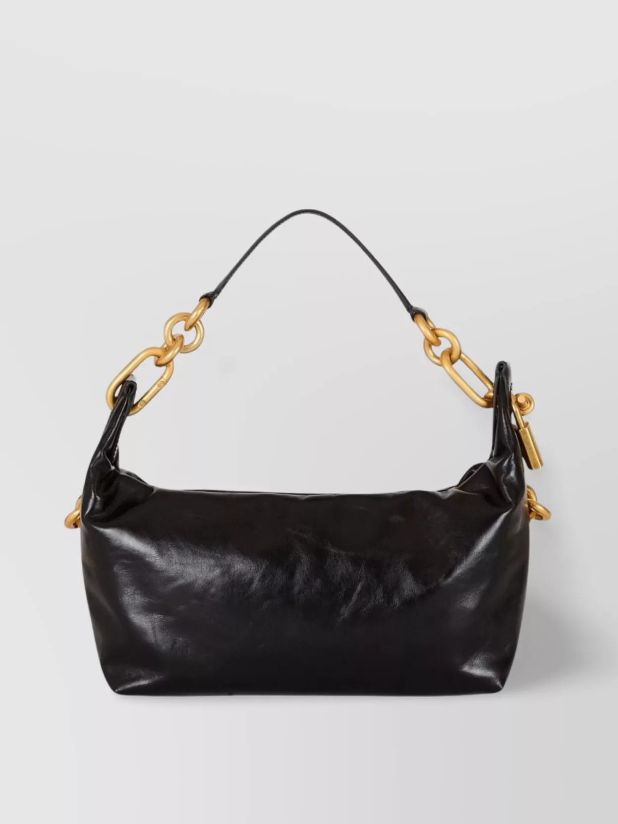 Balmain Leather Chain Strap Shoulder Bag