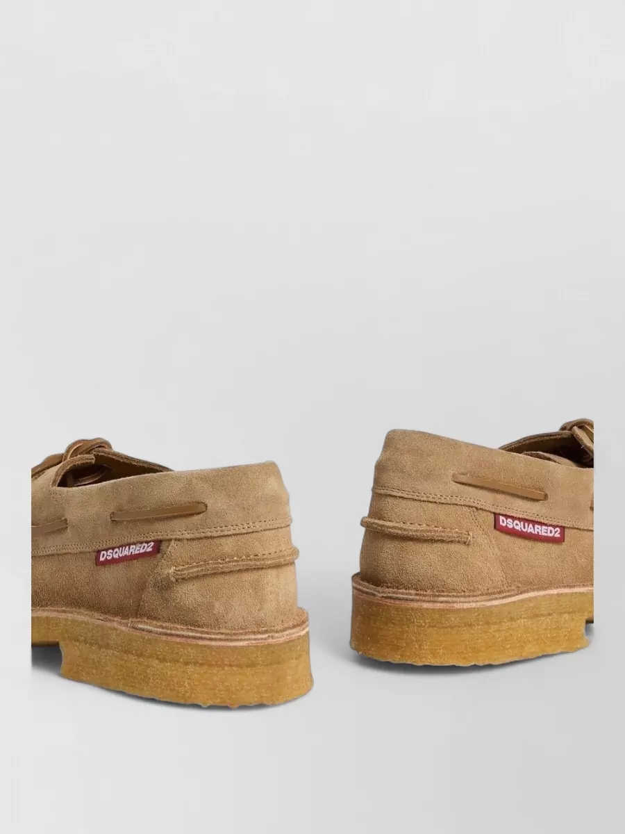 Dsquared2 Suede Leather Boat Shoes