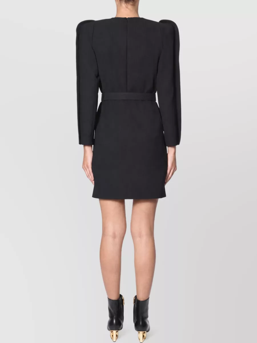Givenchy Wool Belted Evening Dress
