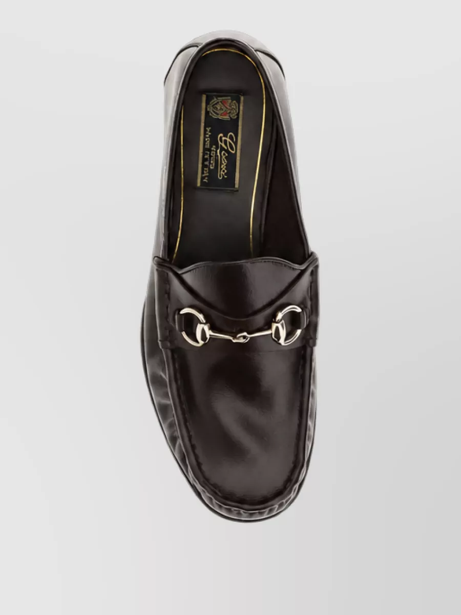 Gucci Leather Slip-On Loafers