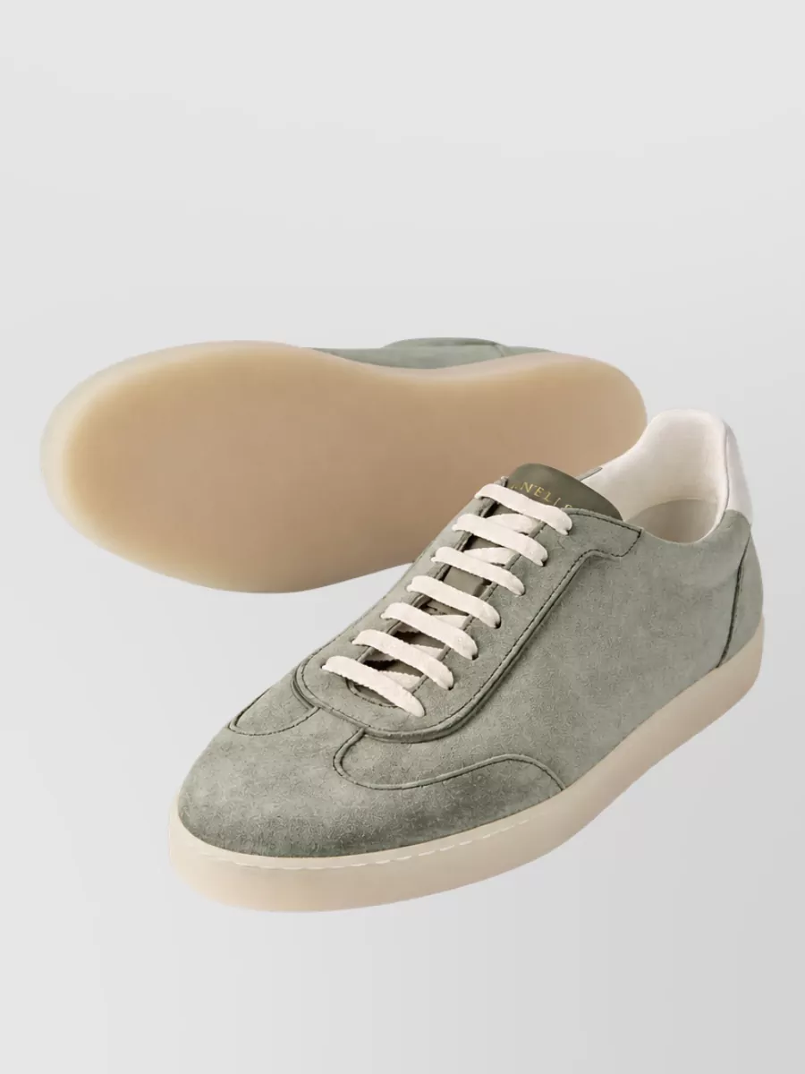Brunello Cucinelli Suede Lace-Up Trainers