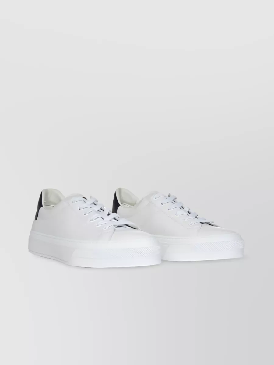Shop Givenchy City Court Tennis Sneakers In White