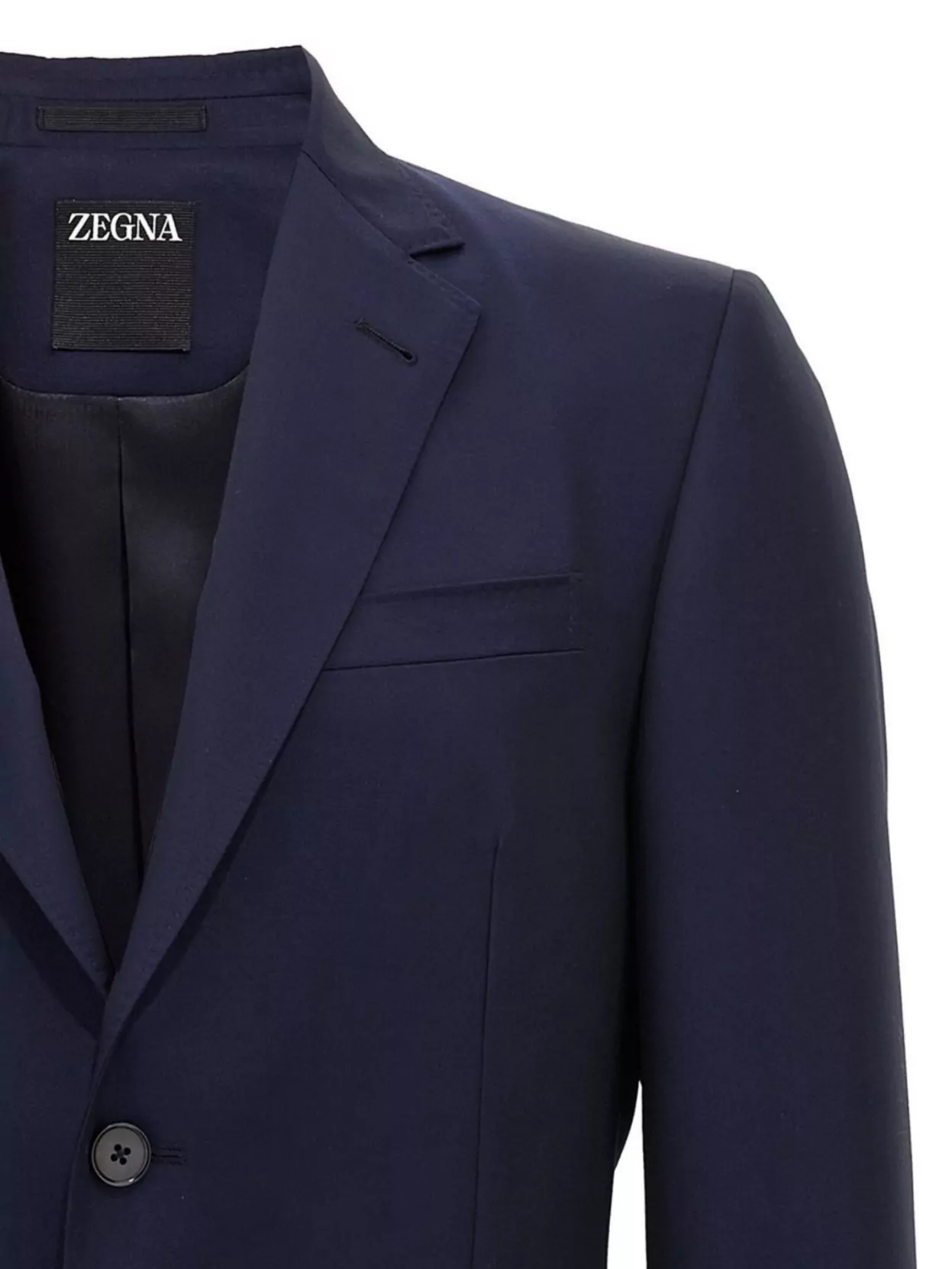 Zegna Blazer Single-Breasted Chest Pocket