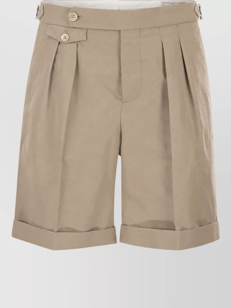 Brunello Cucinelli linen and cotton bermuda shorts