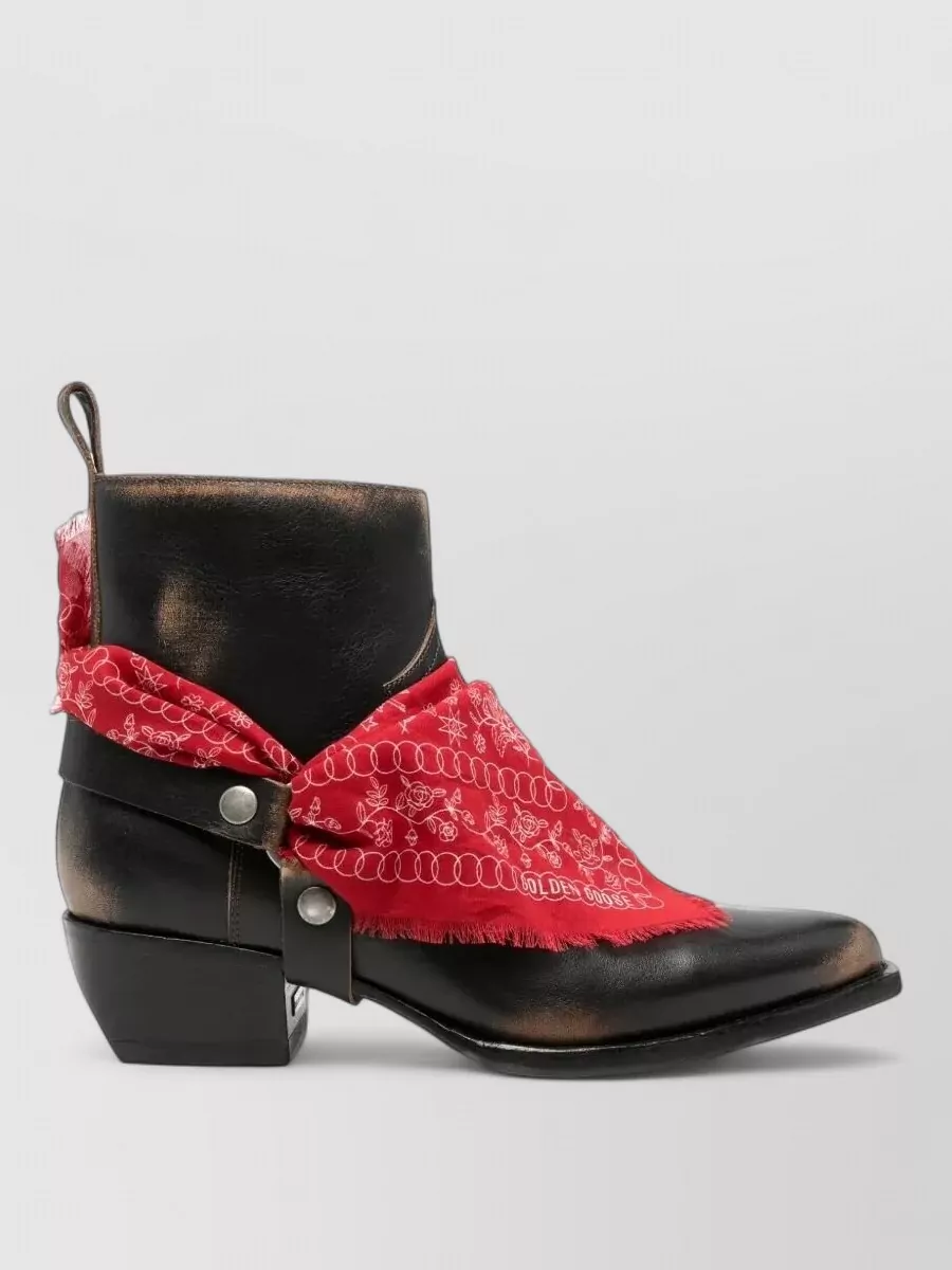 Golden Goose Leather Studded Boots