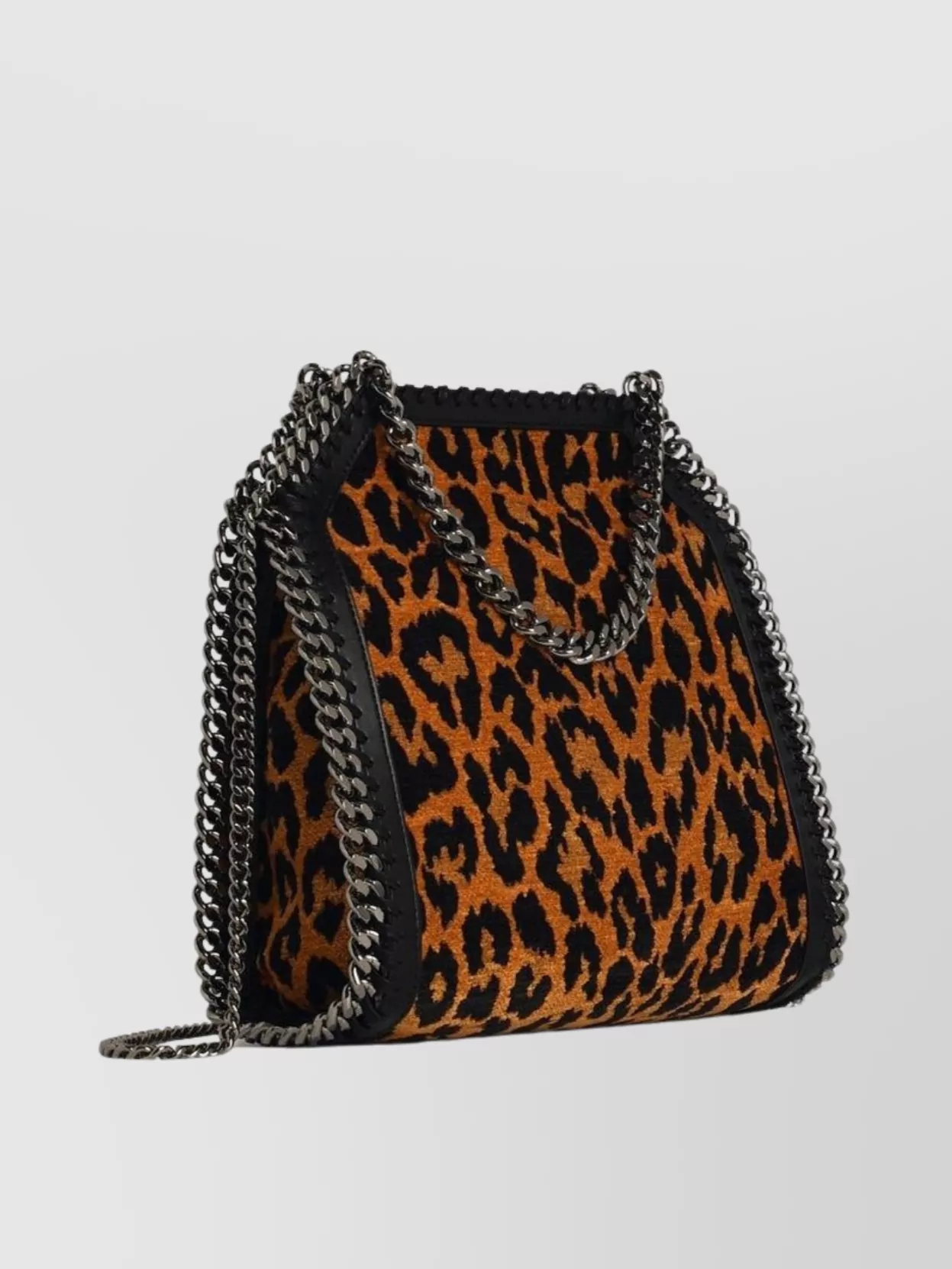 Stella Mccartney Square Animal Print Chain Strap Shoulder Bag