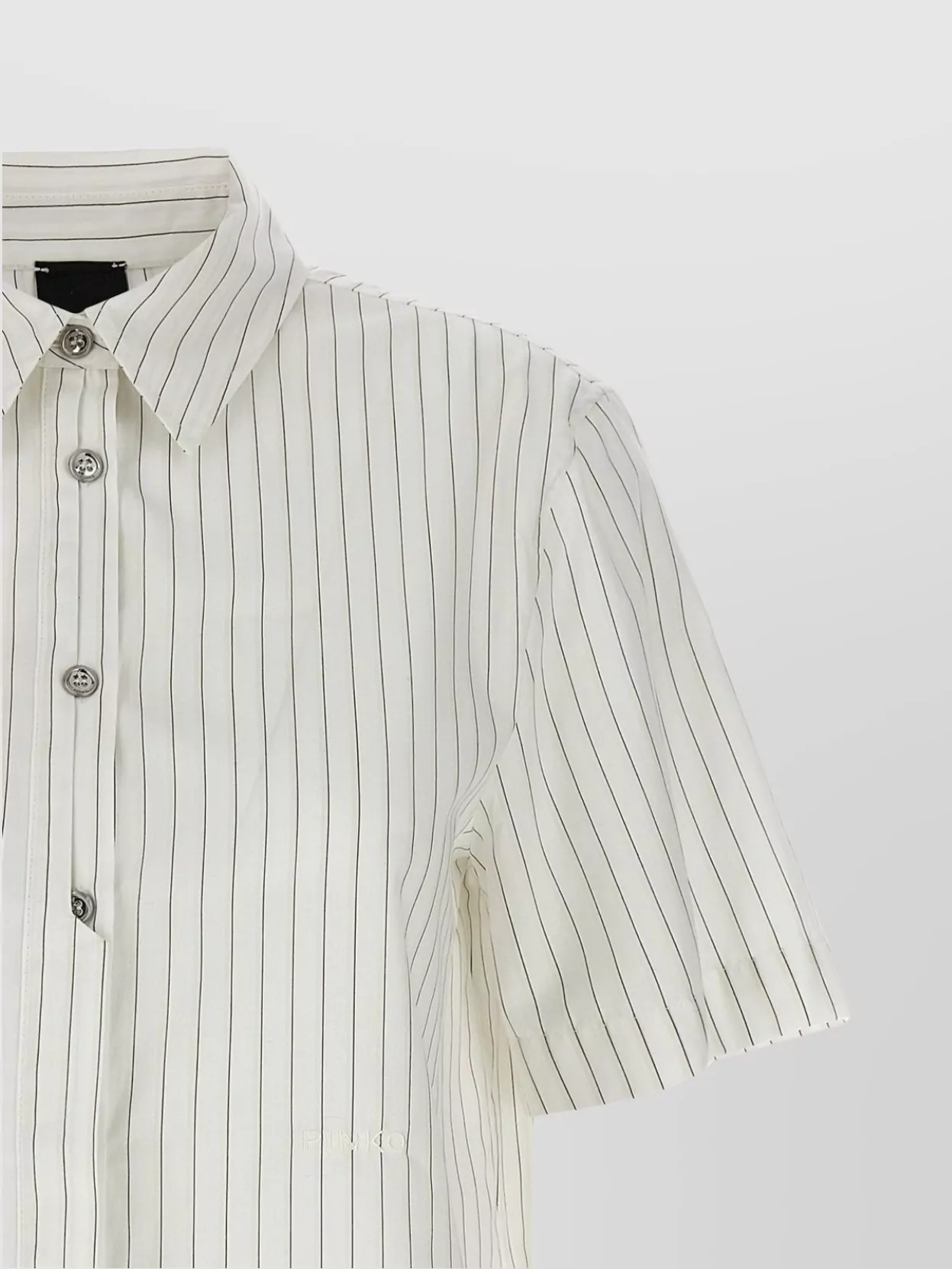 Shop Pinko 'whisper' Collared Striped Shirt