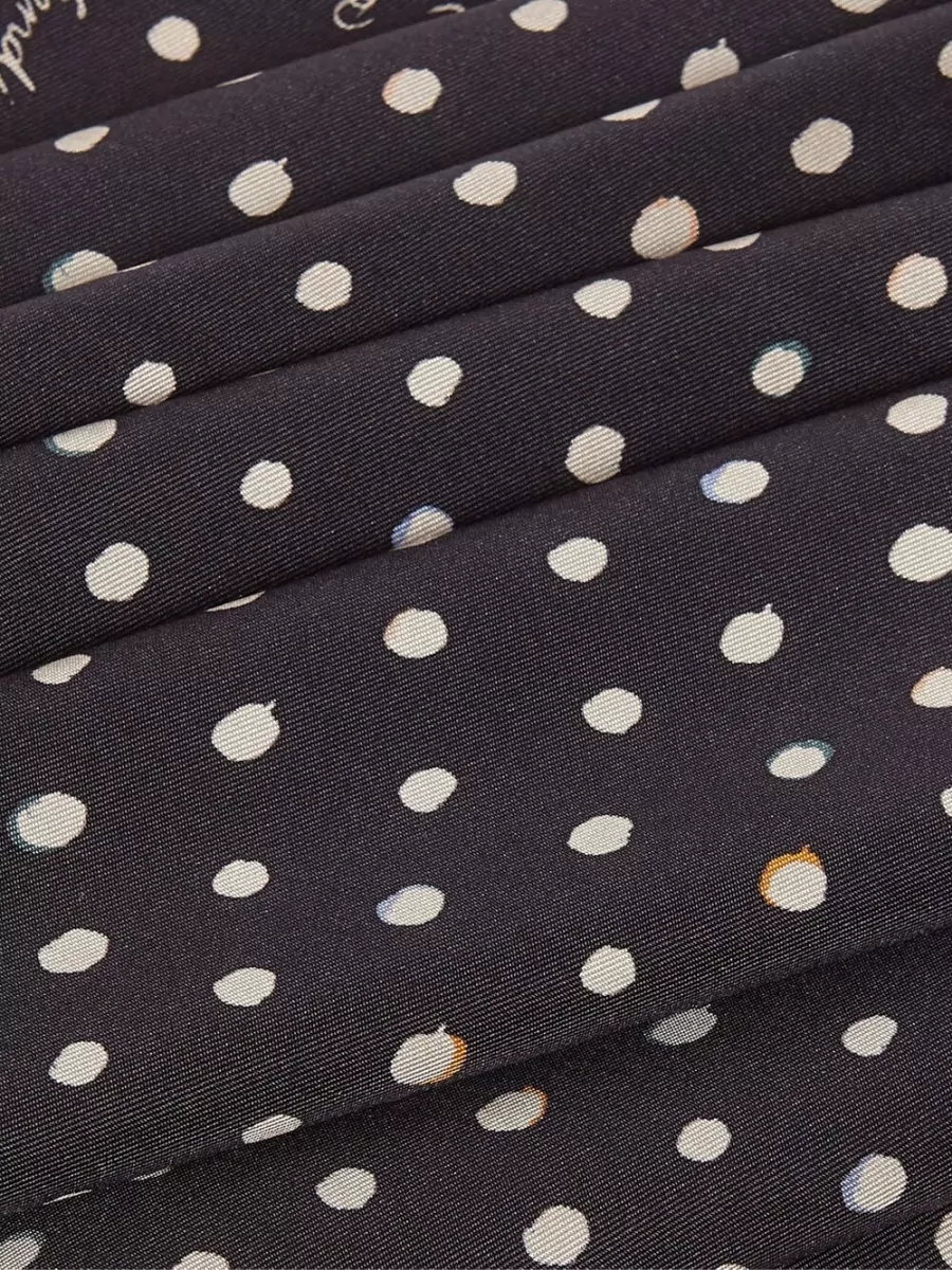Fendi Silk Square Scarf Polka Dots