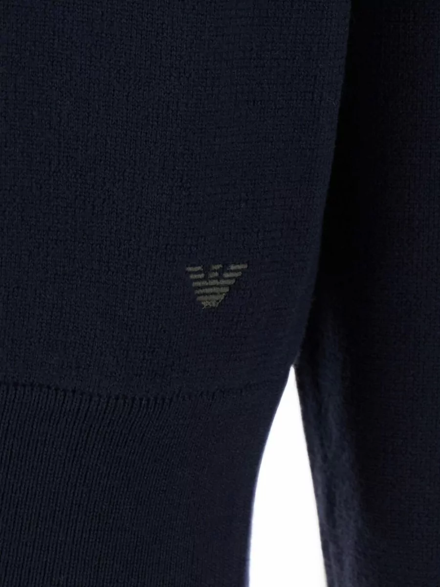 Emporio Armani Virgin Wool Knitted Zip Jacket