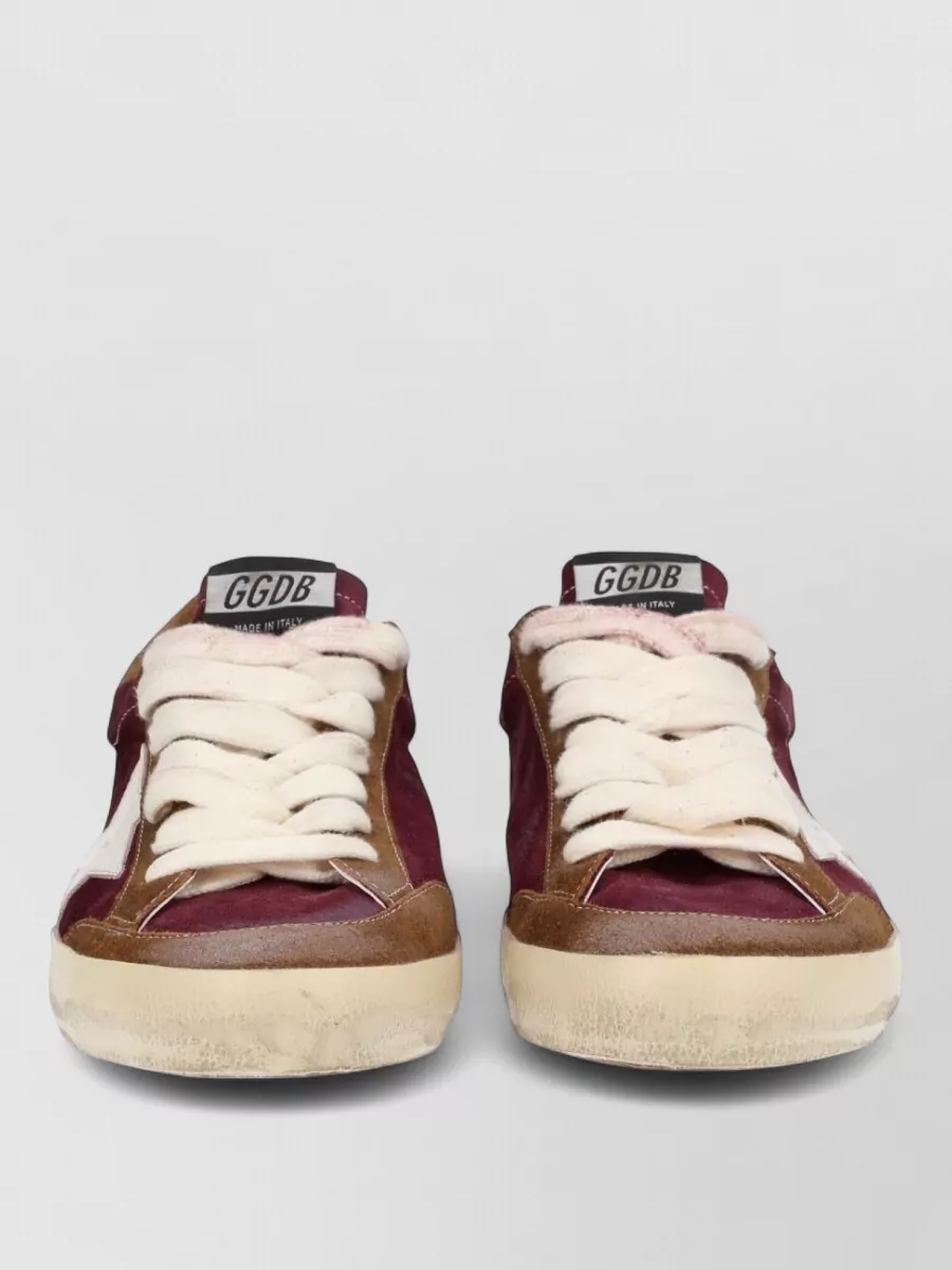 Golden Goose Star Detail Sneakers Round Toe Design