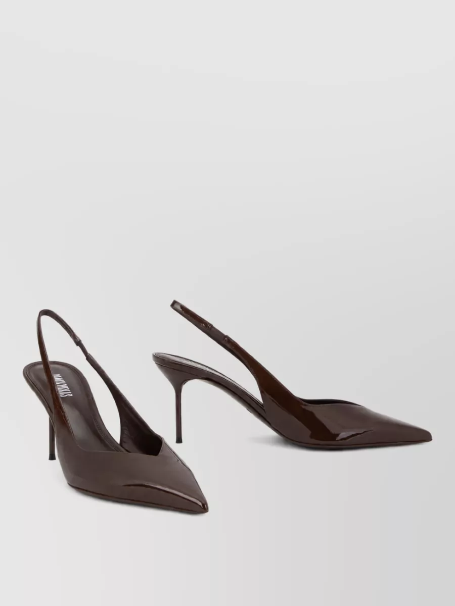 Paris Texas leather slingback pumps