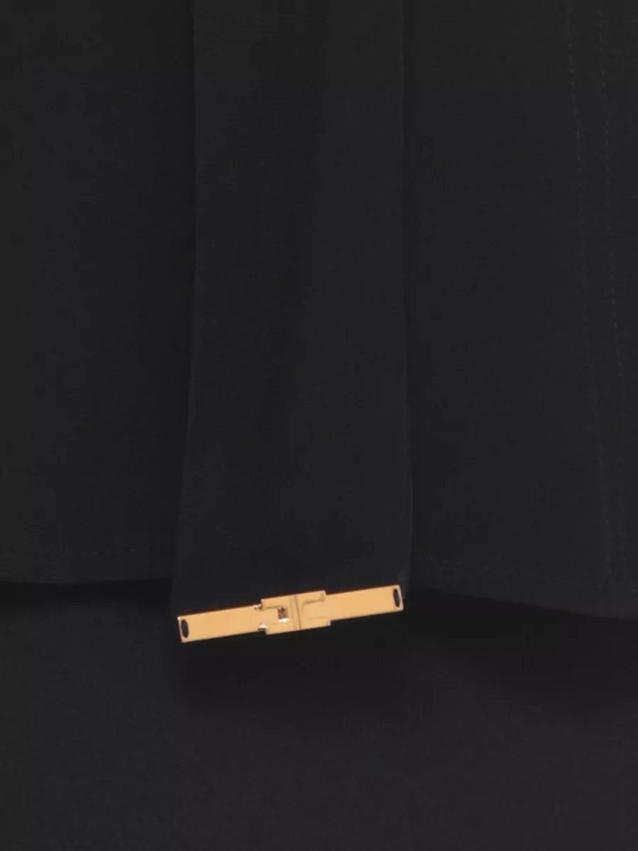 Elisabetta Franchi Long-Sleeve V-Neck Blouse