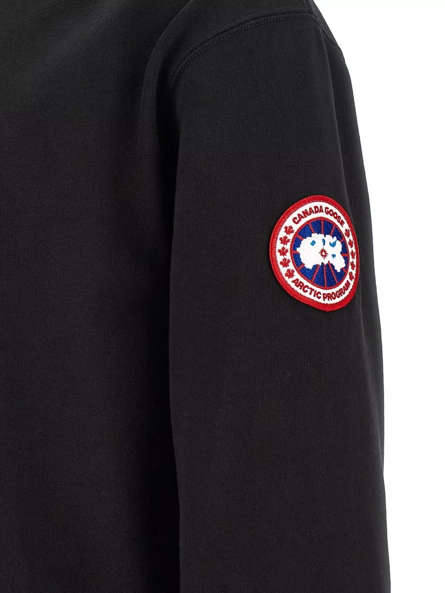 Canada Goose Cotton Logo-Patch Hoodie