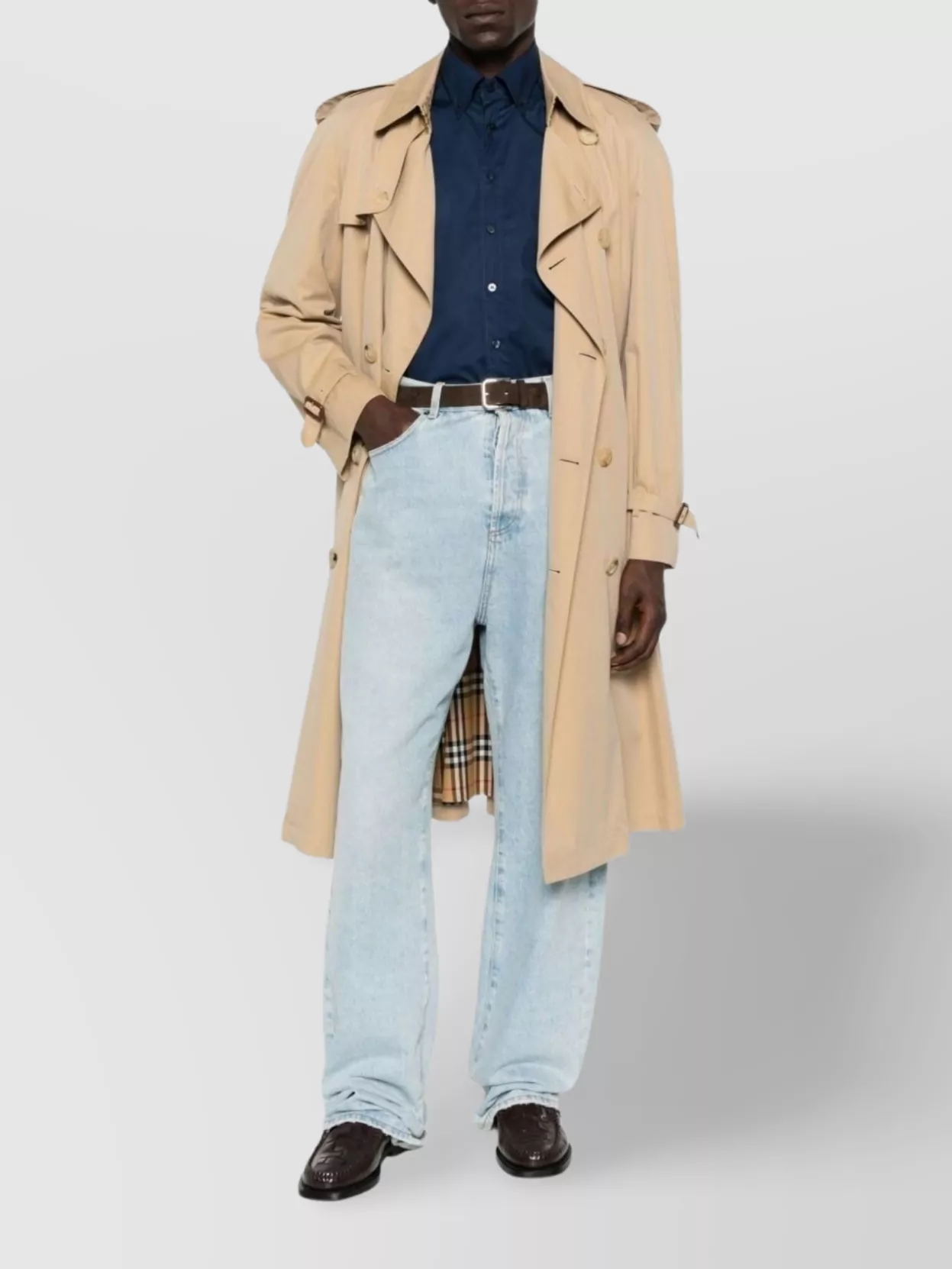 Etro Collared Shirt Button-up Long Sleeves In Blue