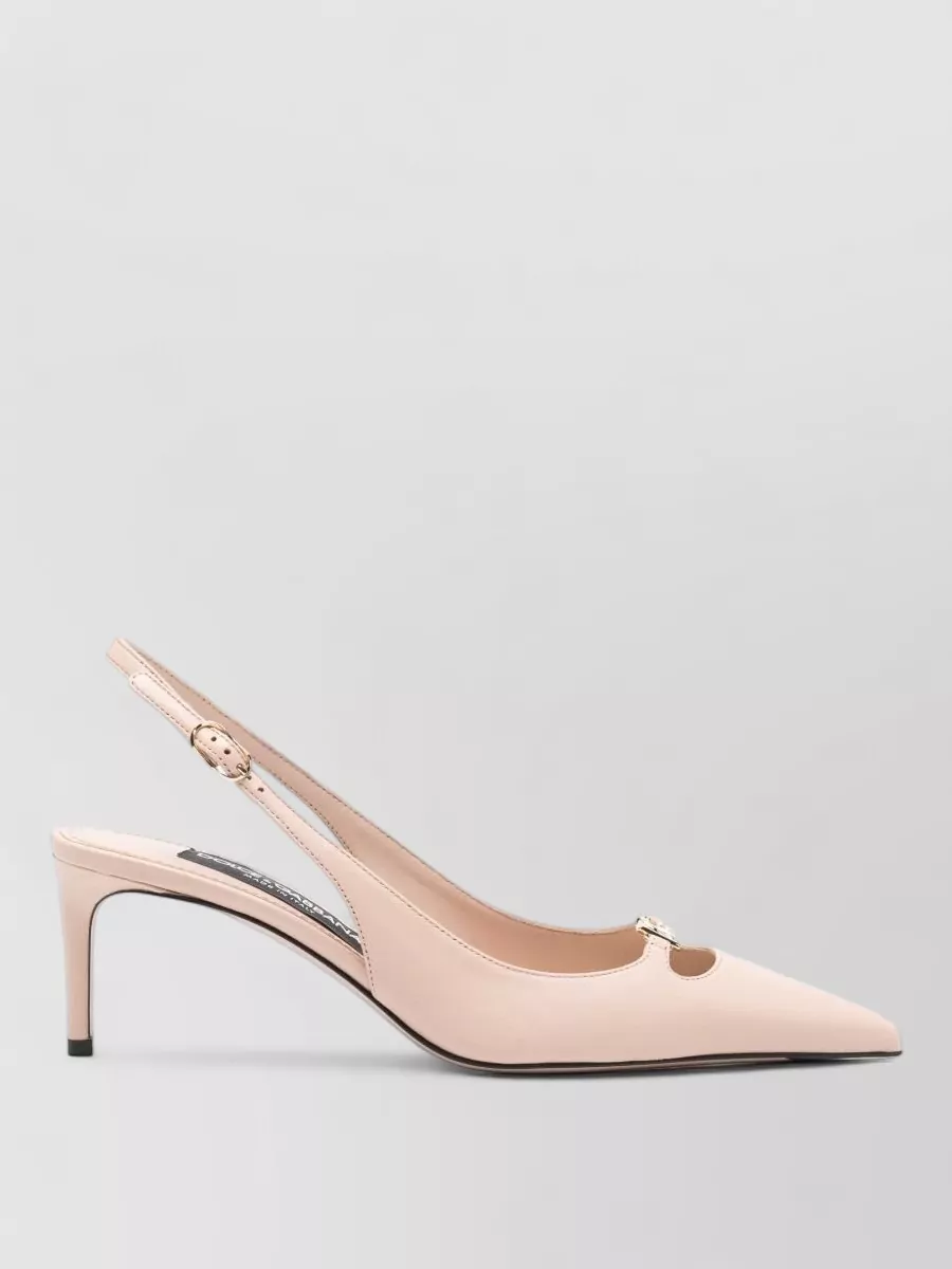 Dolce&Gabbana leather slingback pumps