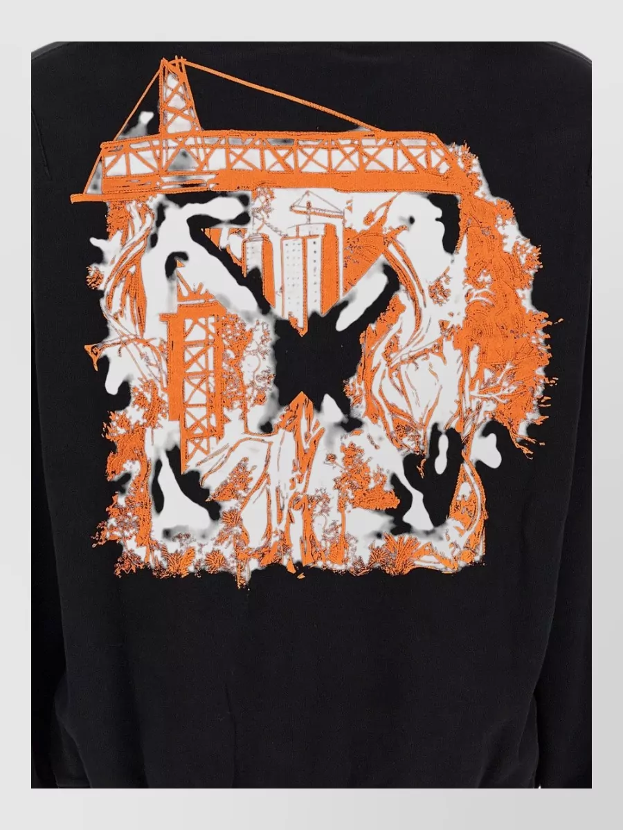 Off-White Cotton Logo-Print Hoodie