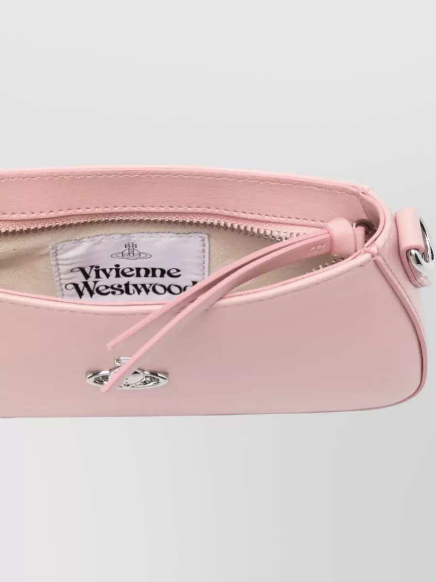 Vivienne Westwood Tasha Shoulder Bag Silver Tone Hardware Strap