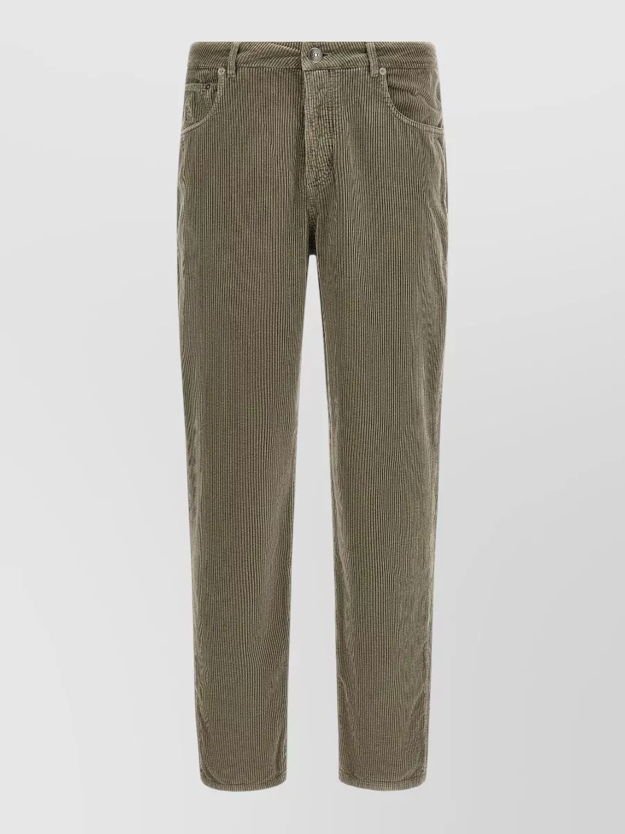 Brunello Cucinelli Corduroy Straight-Leg Pants