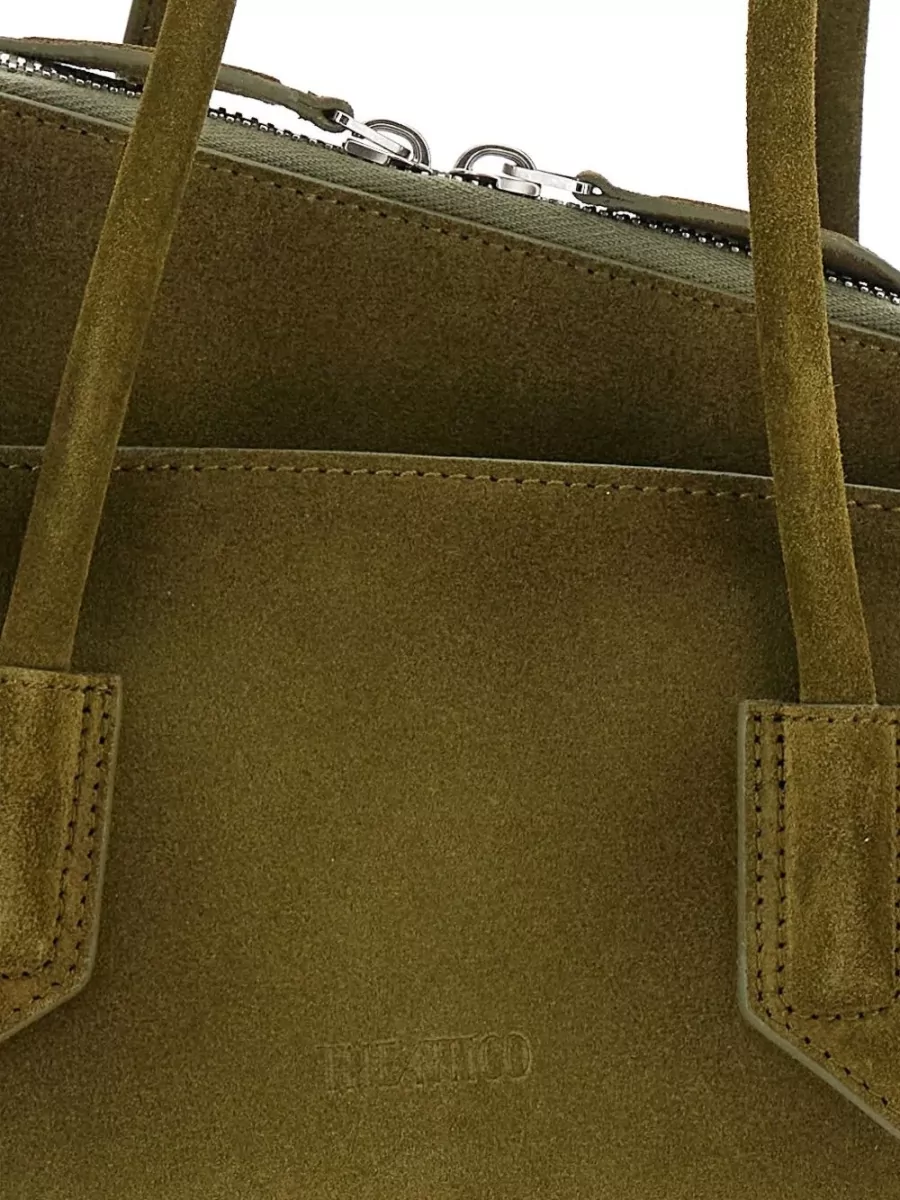 The Attico Small Suede Leather Shoulder Bag