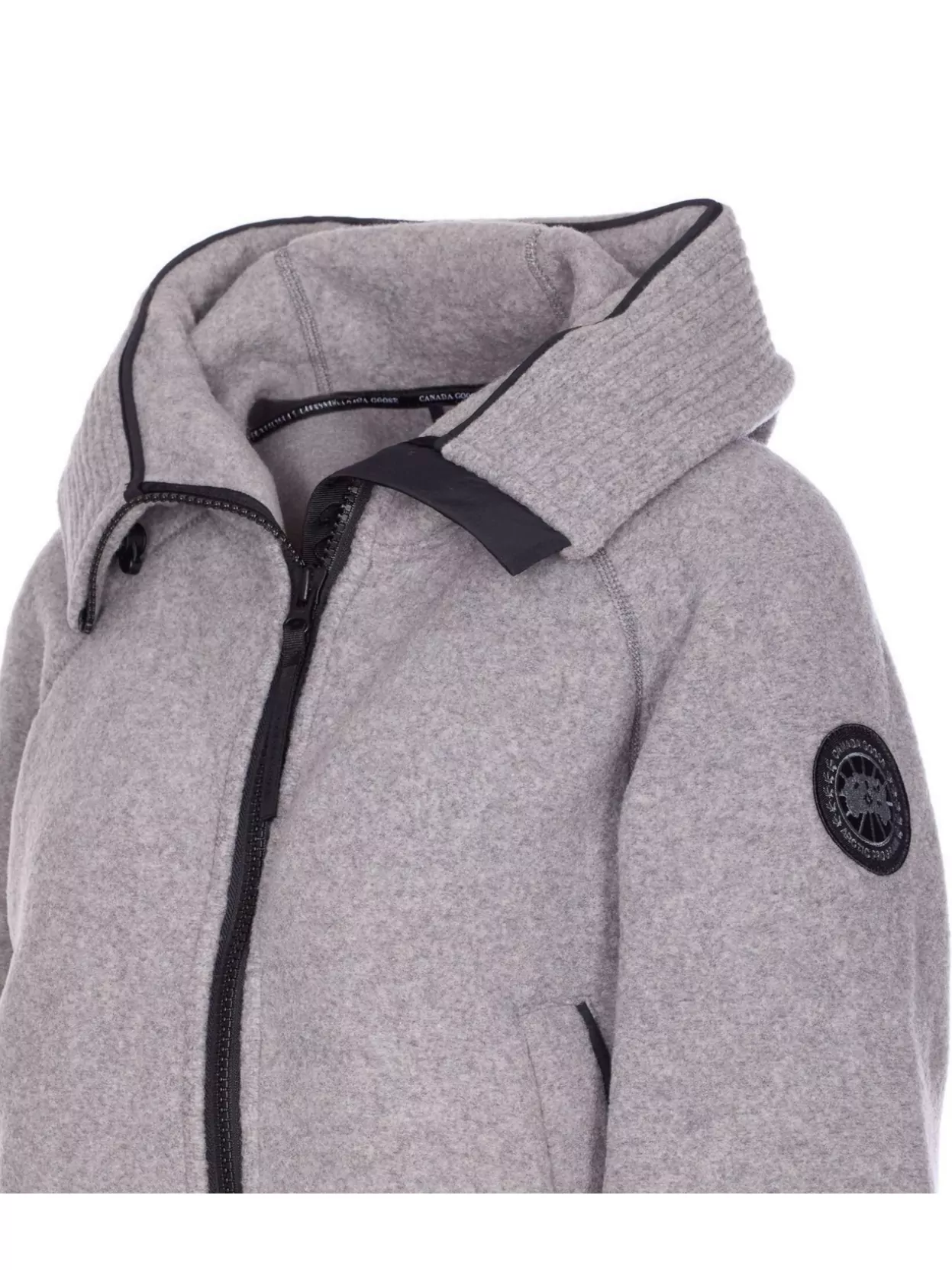 Canada Goose Hooded Chillwack Jacket And Pockets In Gray