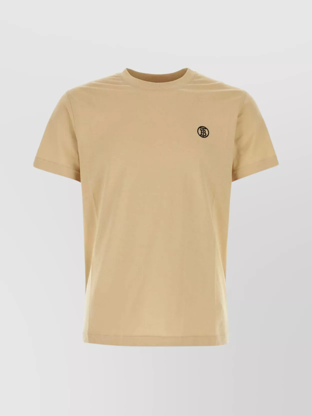 Burberry Crew Neck Short Sleeves Cotton T-shirt In Neutral