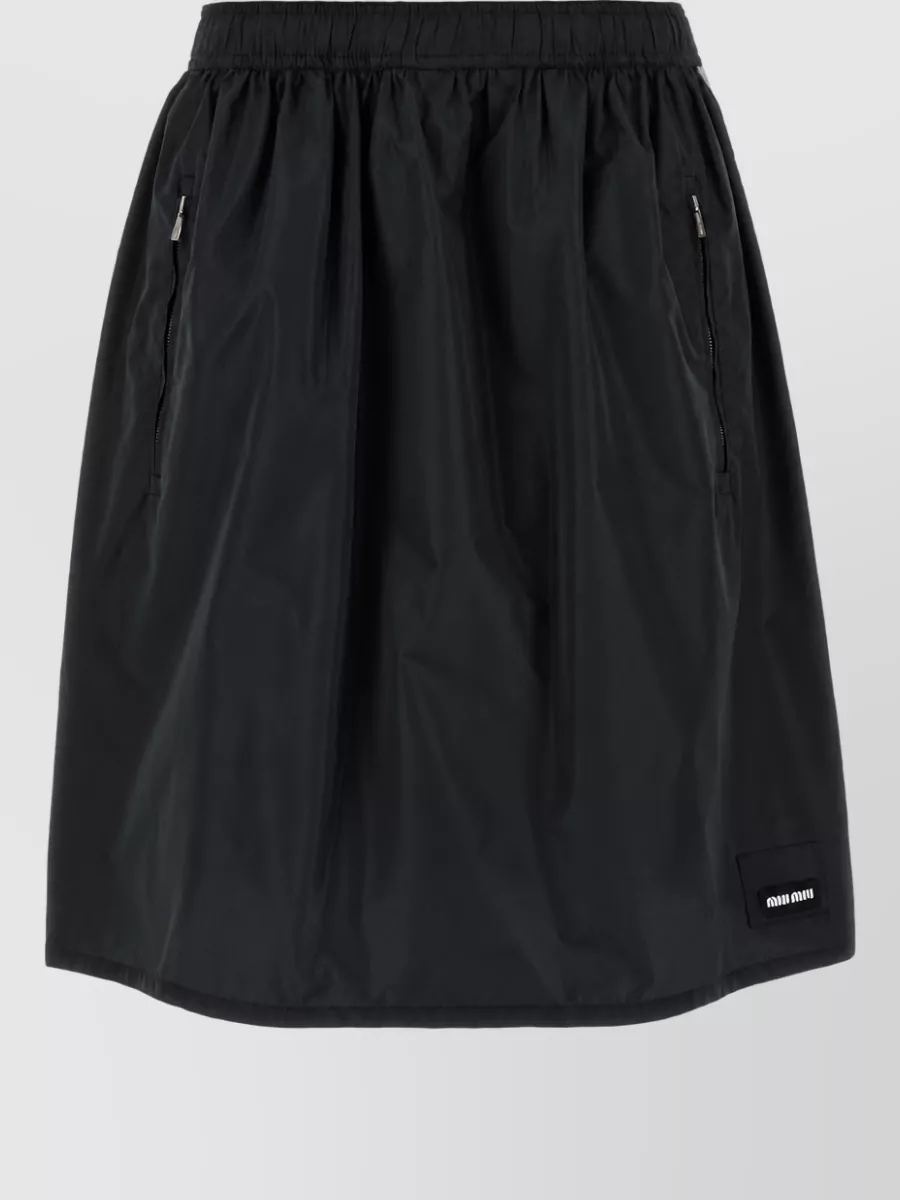 Miu Miu cotton a-line skirt