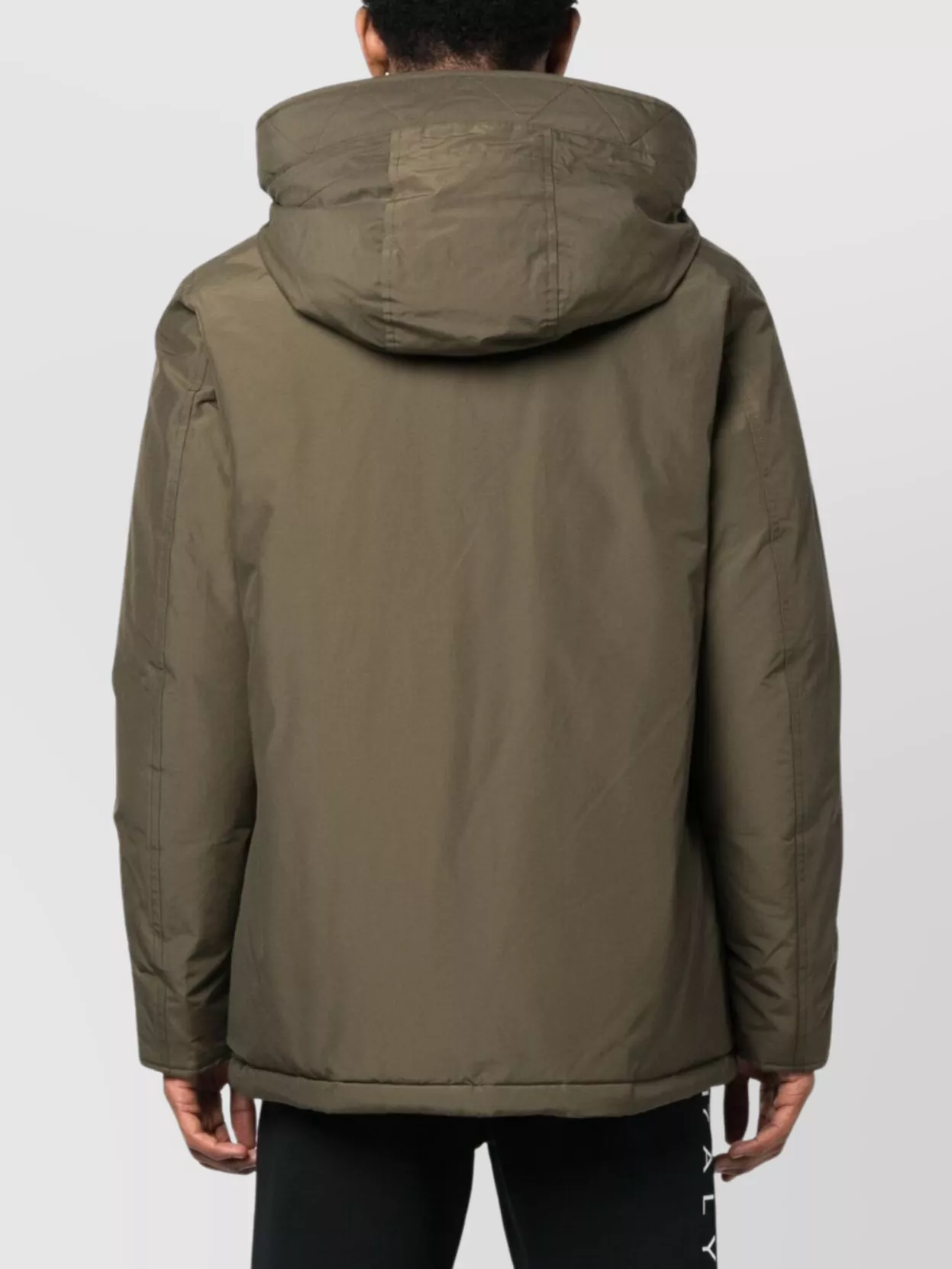 Woolrich Logo Parka Adjustable Drawstring