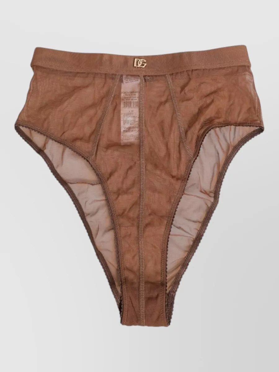 Dolce&Gabbana Sheer high-waist briefs