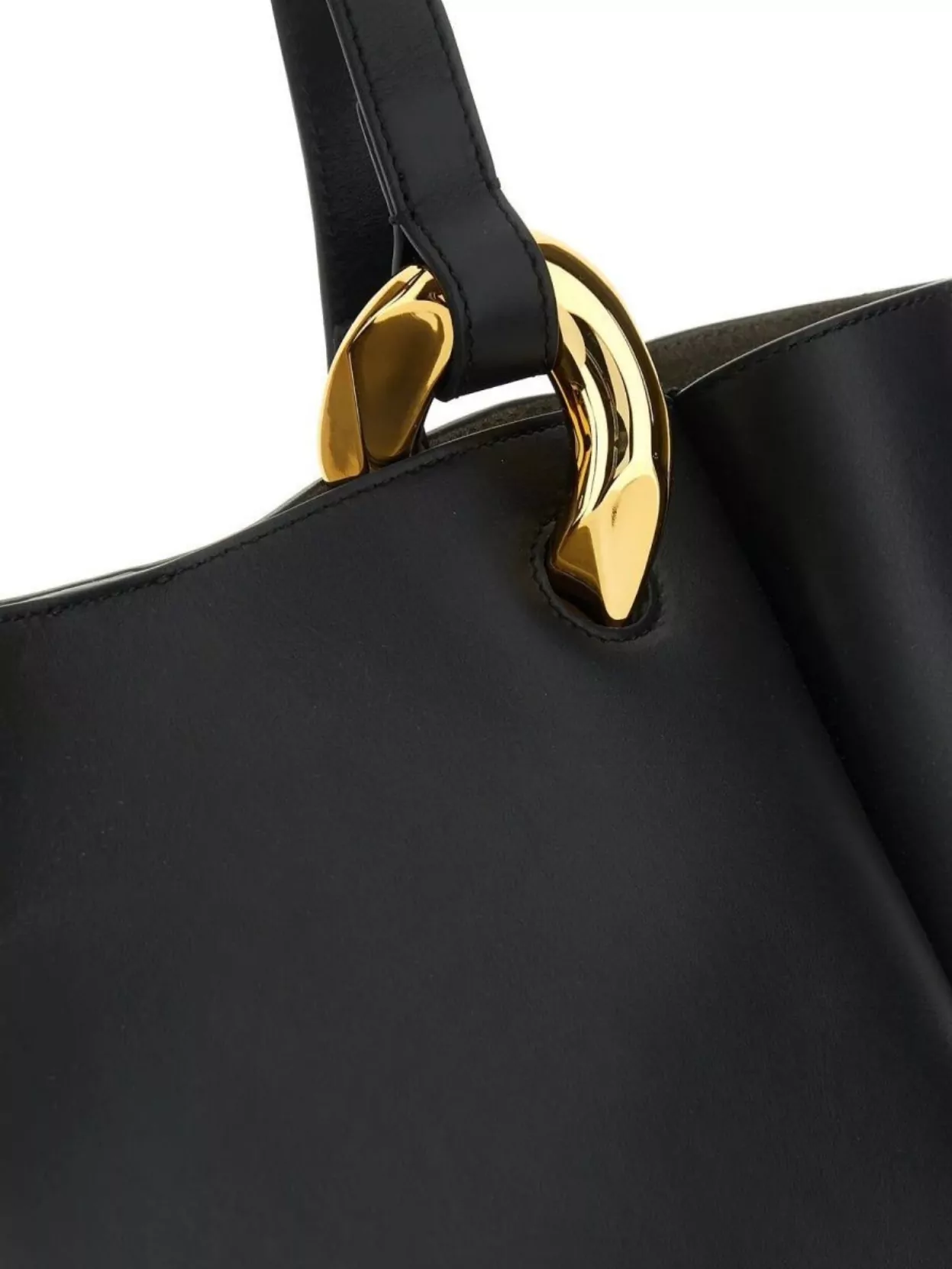 Jw Anderson Leather Tote With Chic Metal Accents