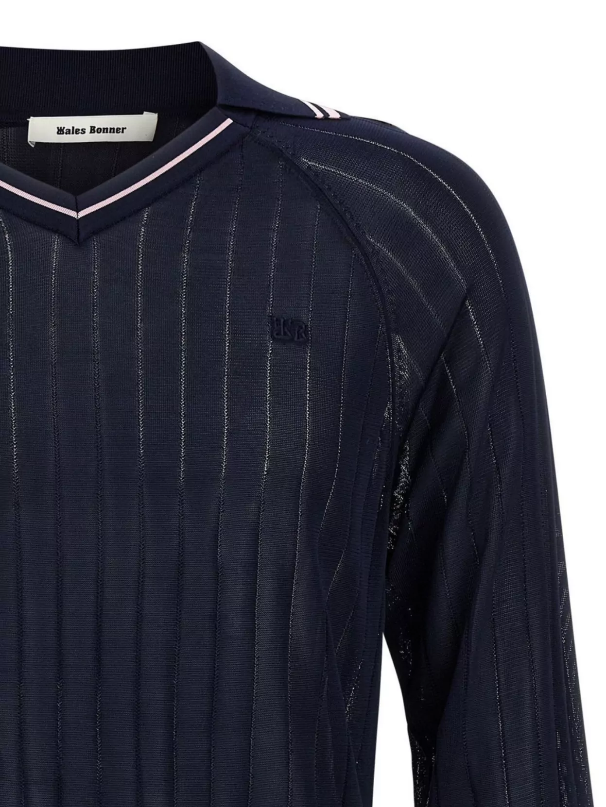 Shop Wales Bonner 'roots Polo Shirt' Sweater