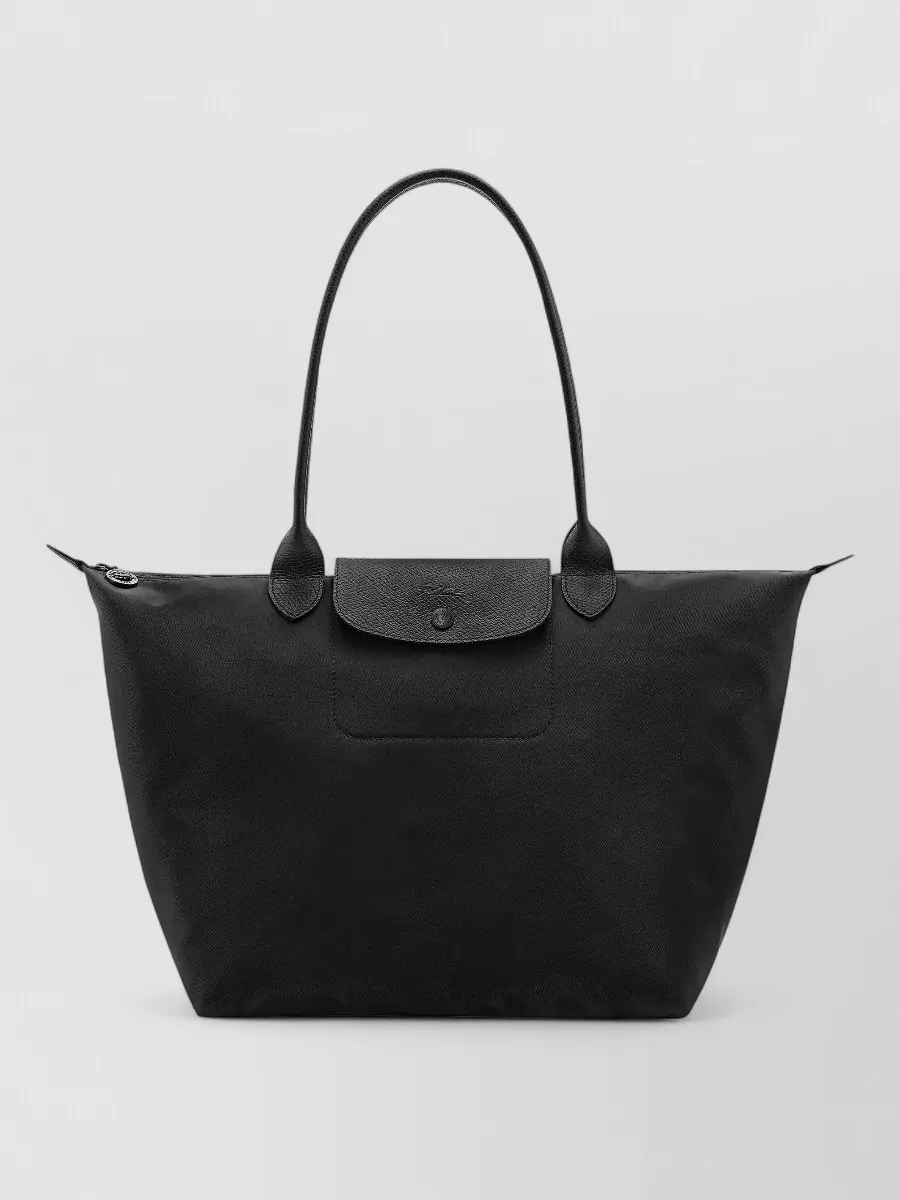 Longchamp large canvas tote bag