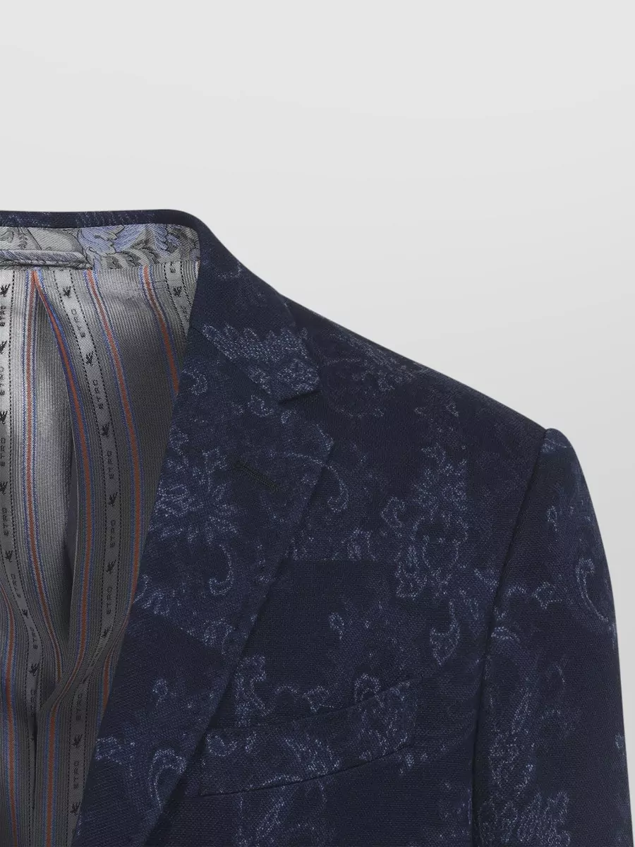 Etro Roma Jersey Sport Jacket Notch Lapel